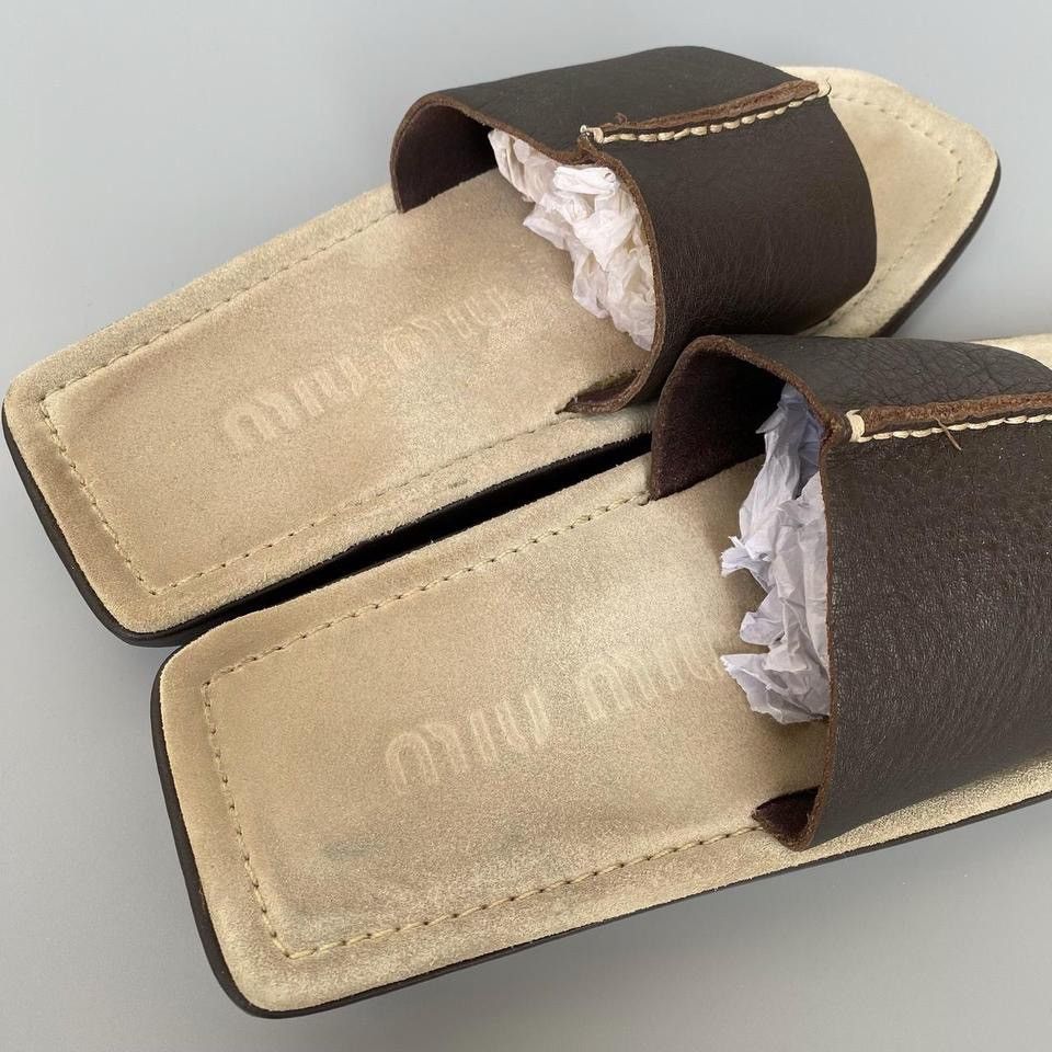 Miu Miu × Vintage miu miu spring/summer 1999 flats Size US 5.5 / IT 35.5 - 2 Thumbnail