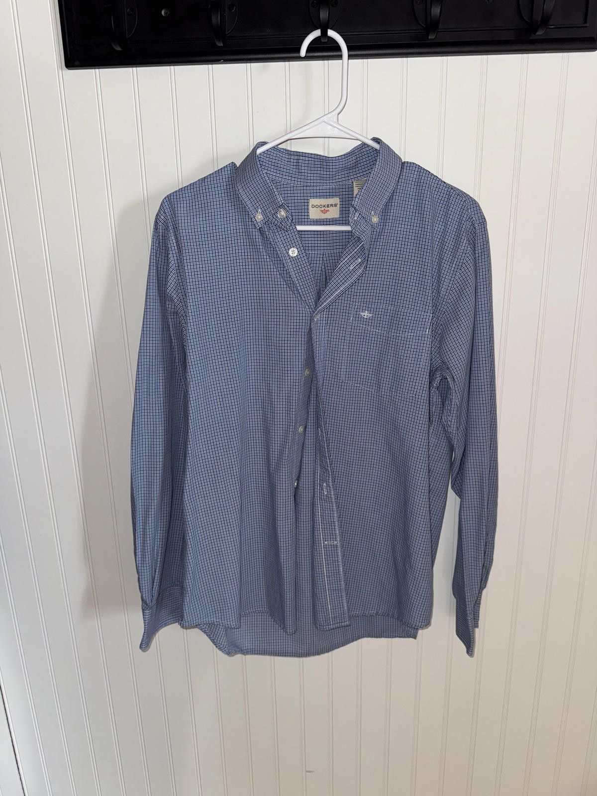 Dockers Dockers Men's Blue Check Button-Down Shirt Size M Size US M / EU 48-50 / 2 - 1 Thumbnail