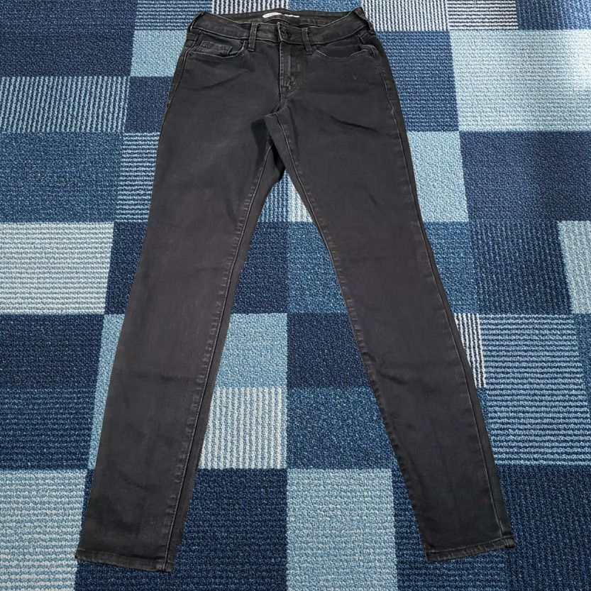 Old Navy Old Navy Jeans Womens 0 Low Rise Pop Icon Skinny Dark Wash Black Denim Pockets Size 25" / US 0 / IT 36 - 1 Thumbnail