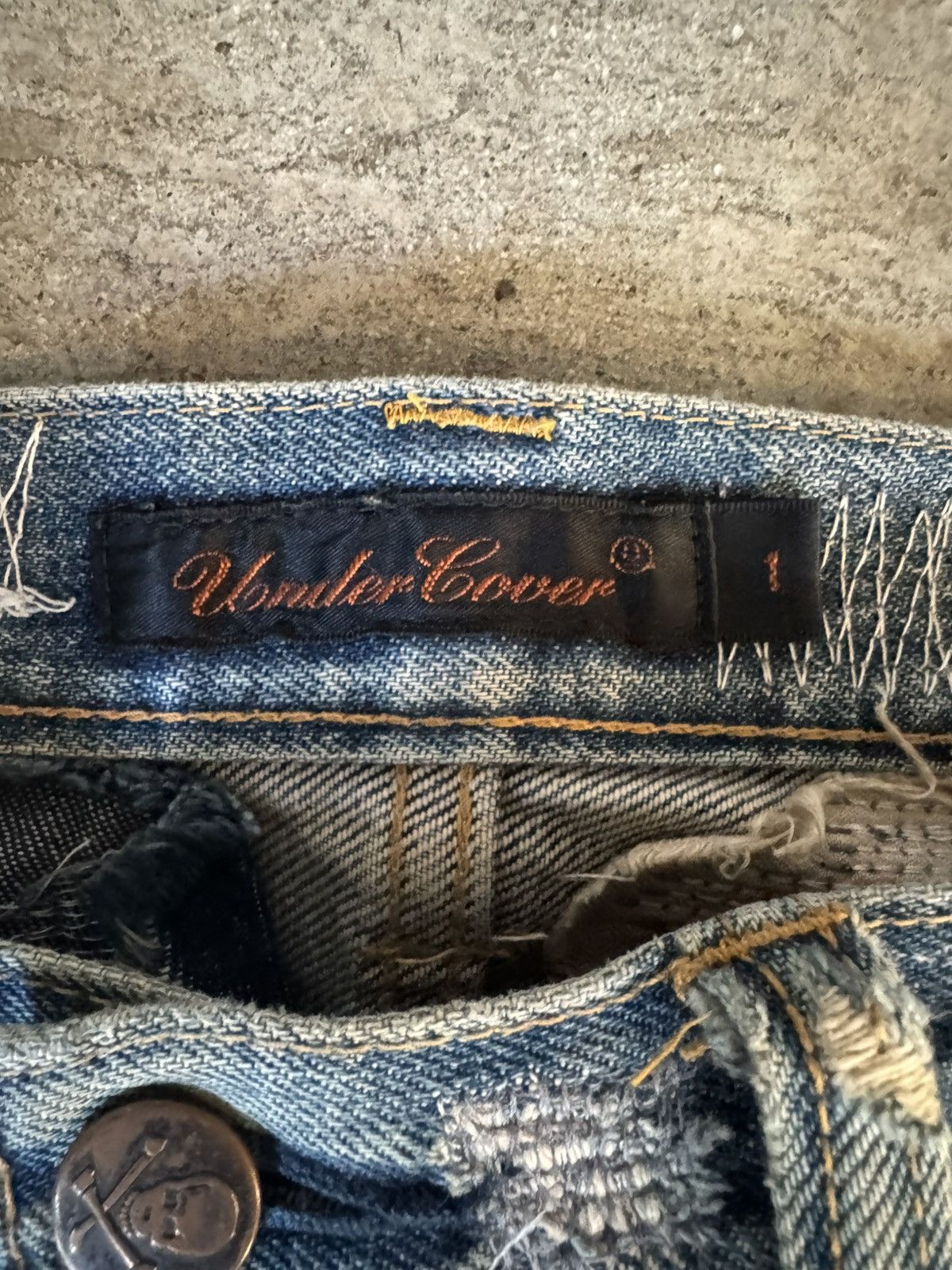 Jun Takahashi × Undercover ARCHIVE UNDERCOVER AW05 ARTS AND CRAFTS 85 DENIM JEANS Size US 28 / EU 44 - 5 Thumbnail