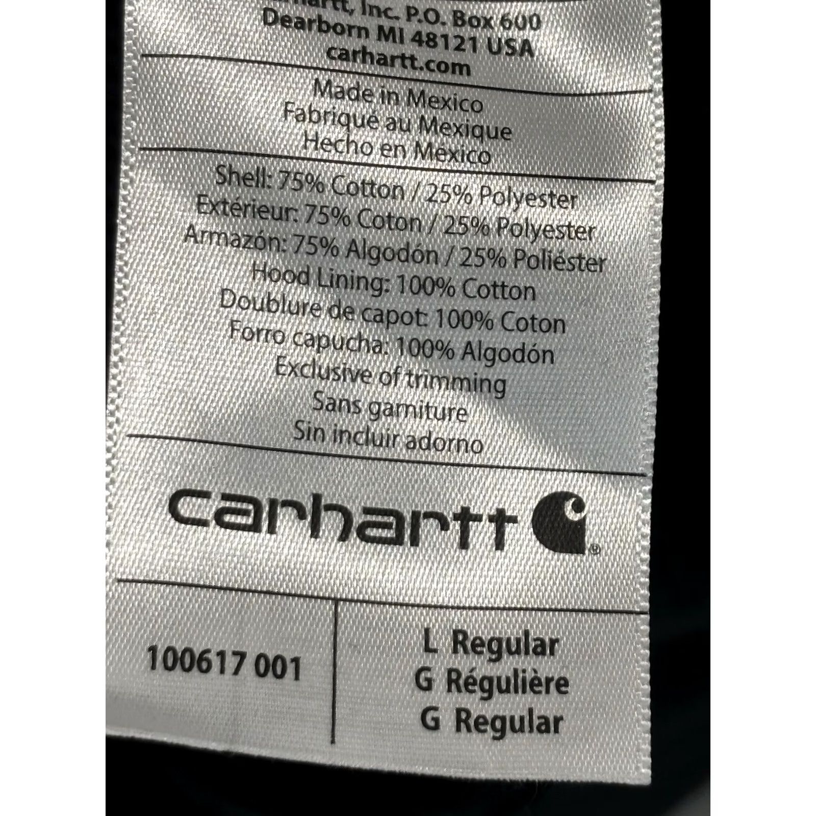 Carhartt Carhartt Sweatshirt Mens L Black Regular 1/4 Zip Hoodie Fleece Heavyweight Pullover Hooded Size US L / EU 52-54 / 3 - 7 Thumbnail