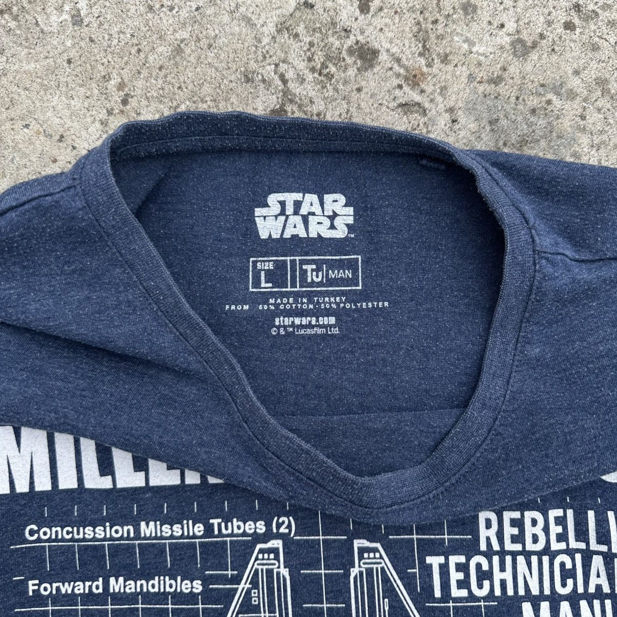 Y/Project Vintage Adult Star Wars T-shirts Millennium Falcon Big Logo Size US L / EU 52-54 / 3 - 7 Thumbnail