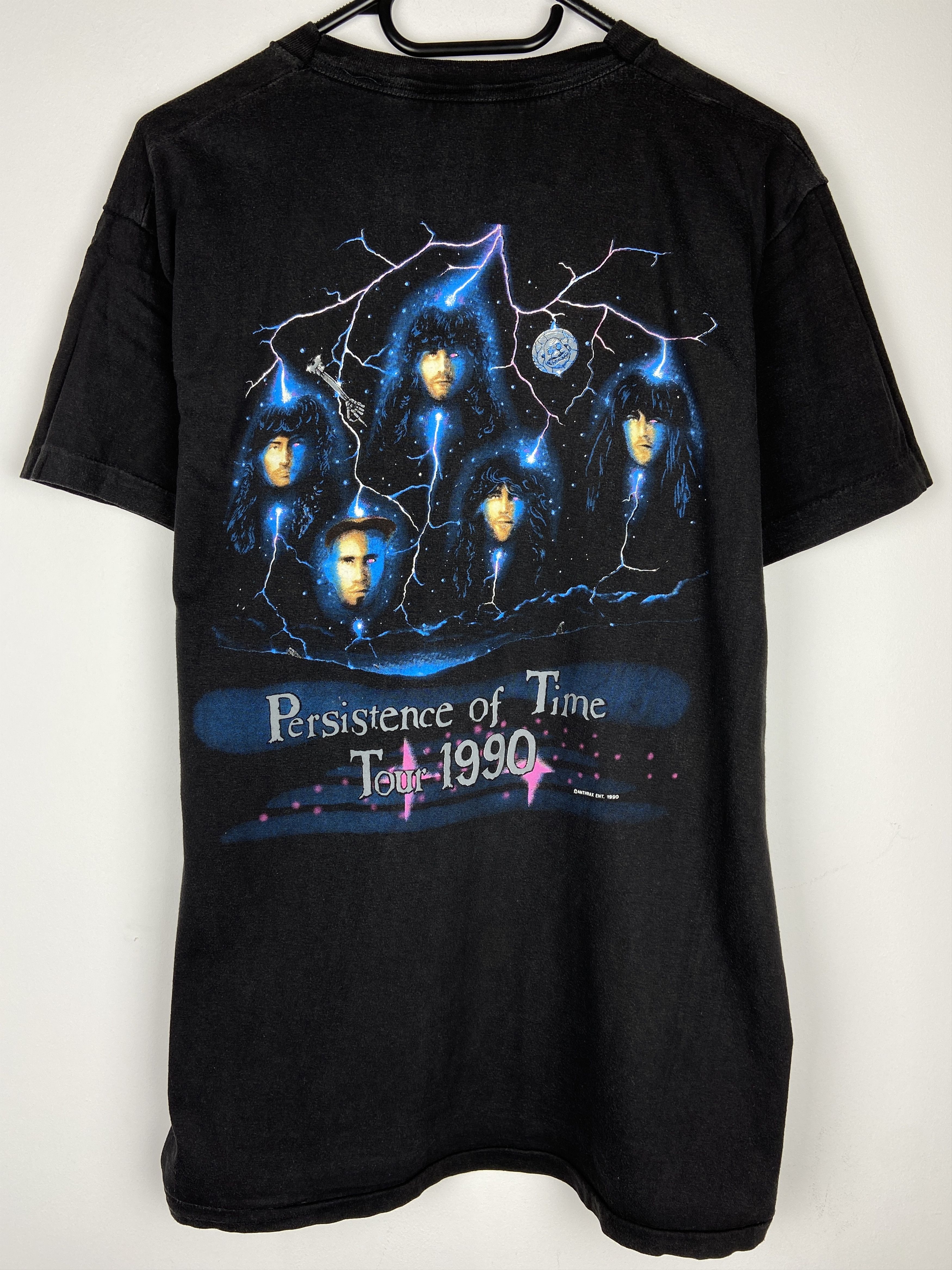 Band Tees 90s Vintage Anthrax Persistence Of Time Tour Graphic T Shirt Size US M / EU 48-50 / 2 - 2 Thumbnail
