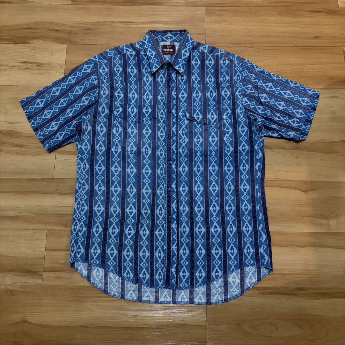 Wrangler Vintage wrangler aztec western cowboy shirt Size US L / EU 52-54 / 3 - 1 Thumbnail
