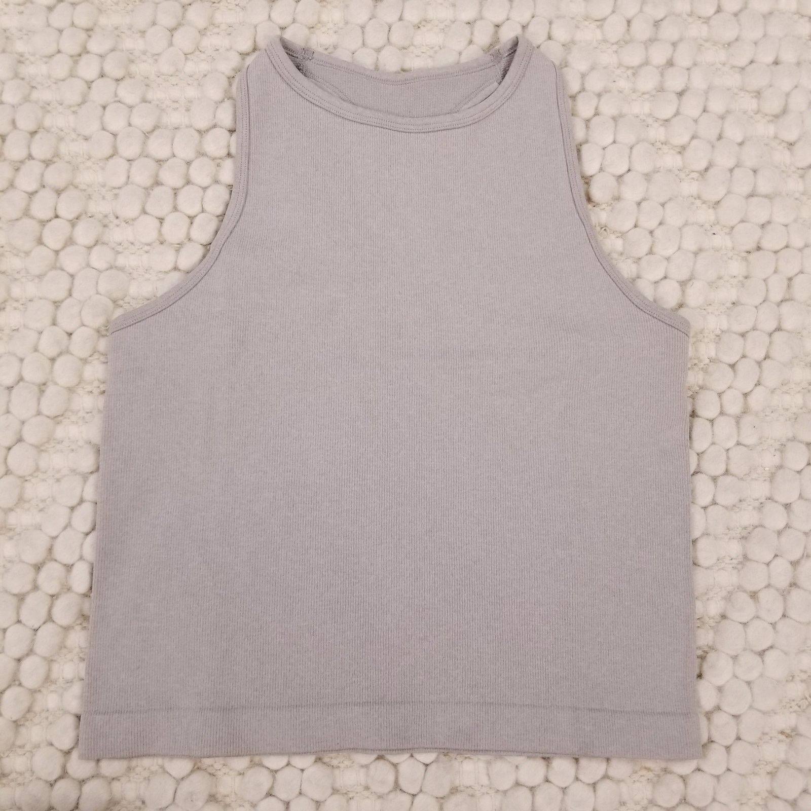 Free People Free People Intimately Gray Ribbed Tank Top Sz XS/S Size XS / US 0-2 / IT 36-38 - 5 Thumbnail