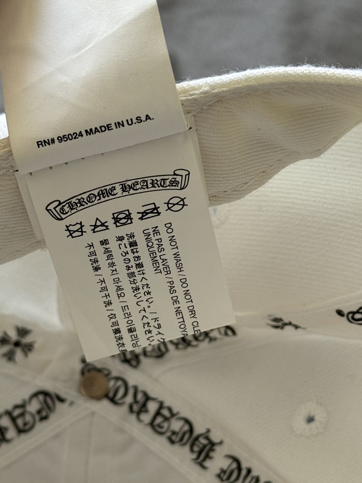 Chrome Hearts Rare White CH Chrome Hearts cap Size ONE SIZE - 6 Thumbnail