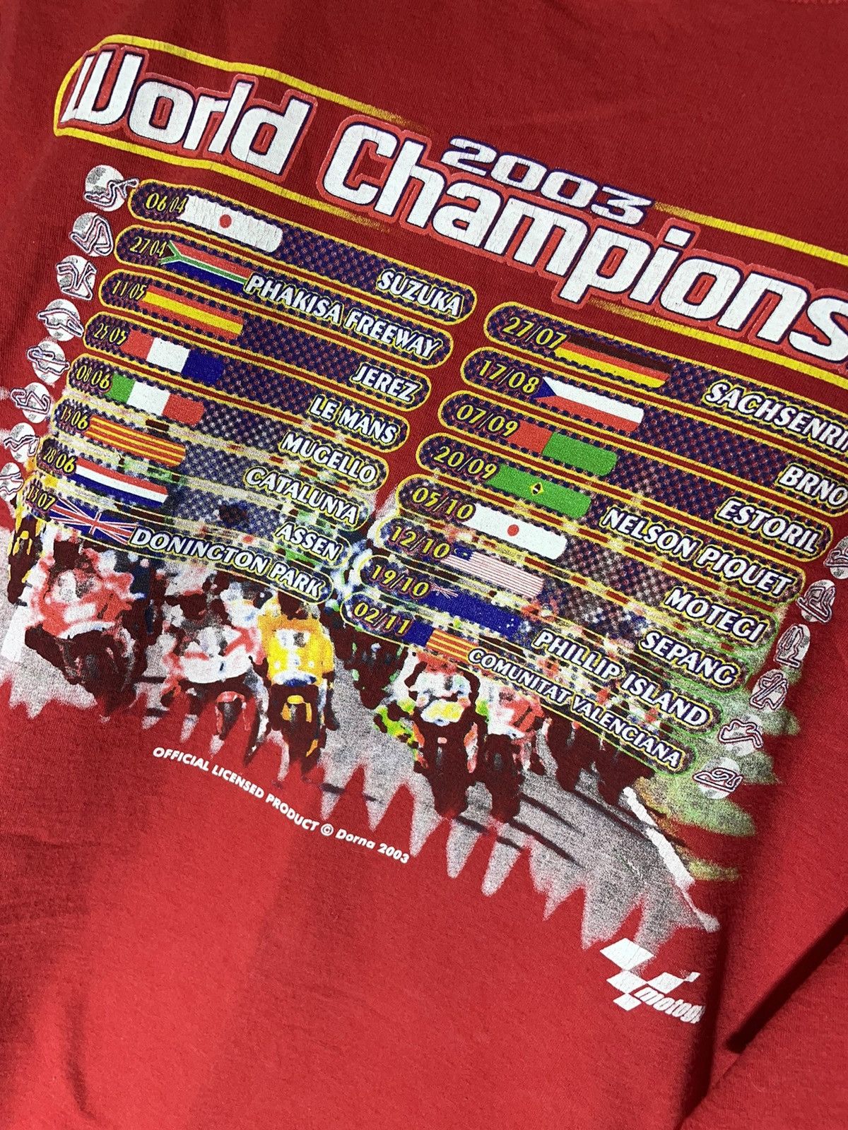 Vintage Racing motorcycles vintage streetwear T shirt 2003 Size US XL / EU 56 / 4 - 10 Thumbnail