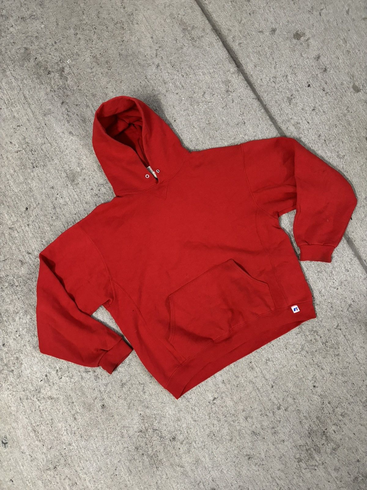Russell Athletic × Vintage Black Zip up Blank Russell athletic crewneck sweatshirt Size US L / EU 52-54 / 3 - 1 Thumbnail