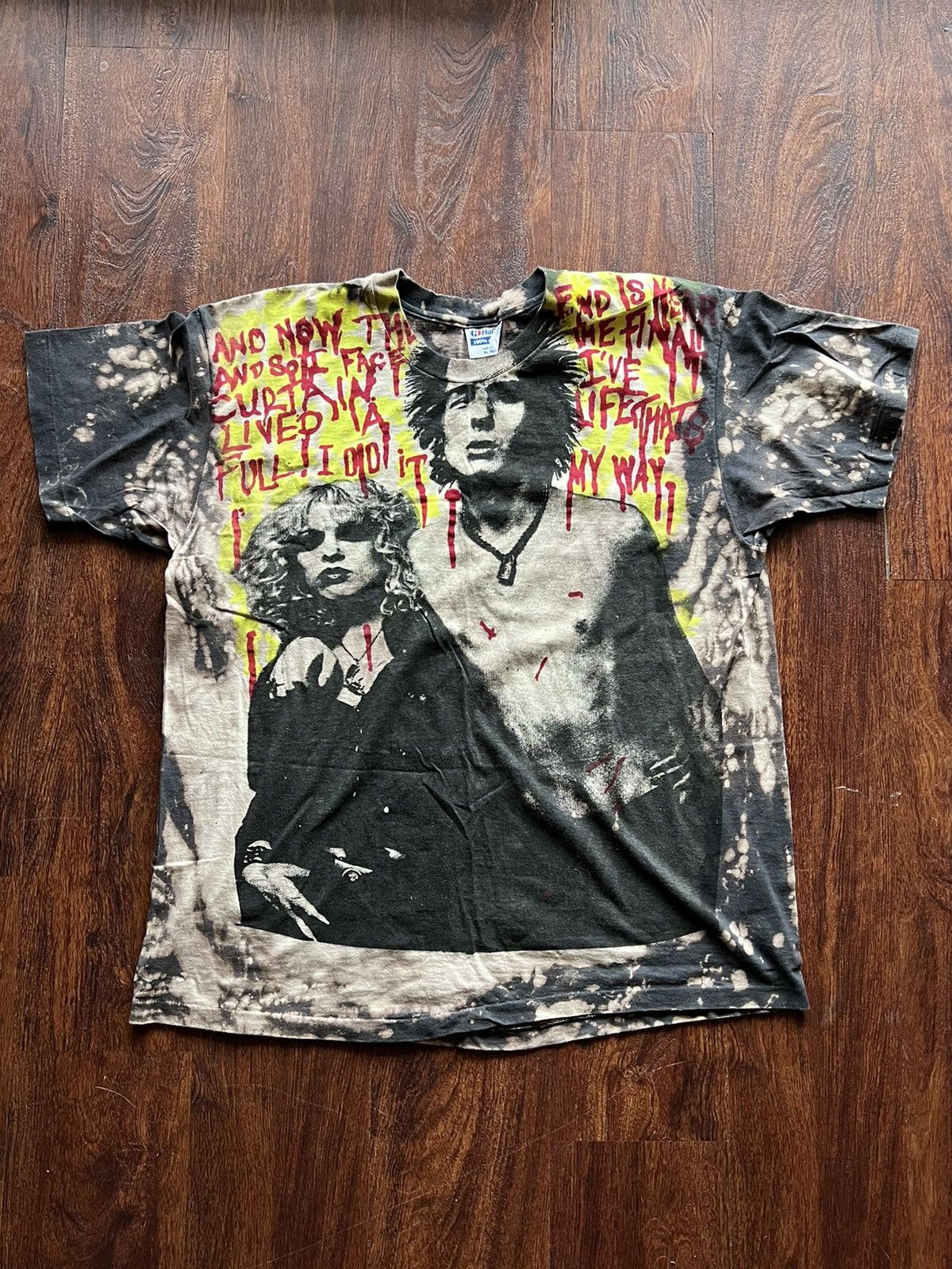 Rare Vintage Sid Vicious Guttermouth Sex Pistols Men's L Punk Band 2024 Tee