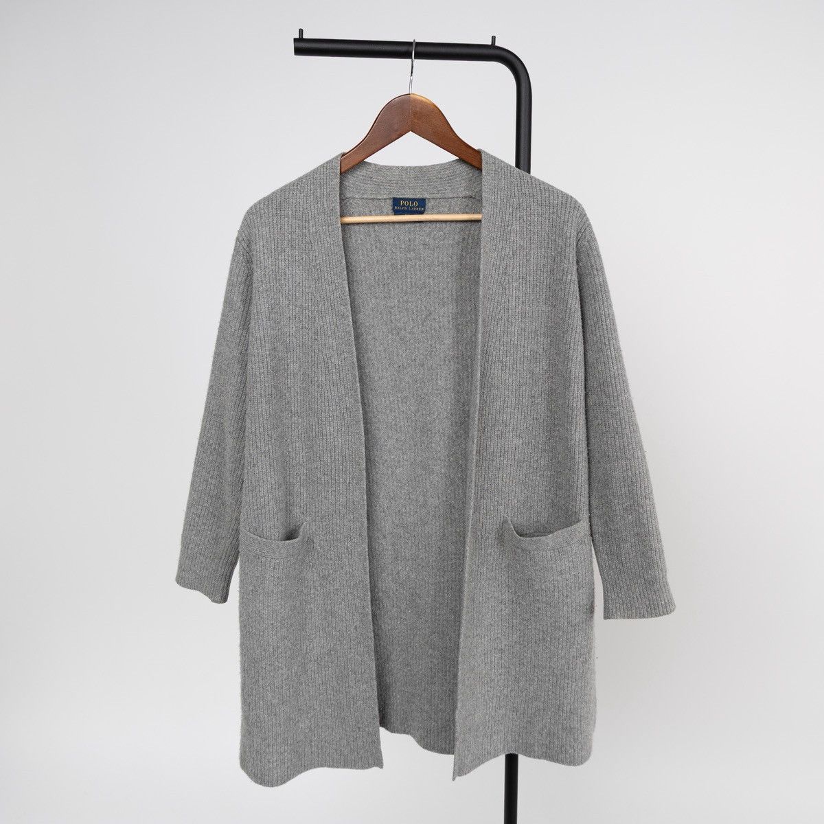 Polo Ralph Lauren Polo Ralph Lauren Womens Gray Wool Cashmere Cardigan Knit Size M / US 6-8 / IT 42-44 - 3 Thumbnail