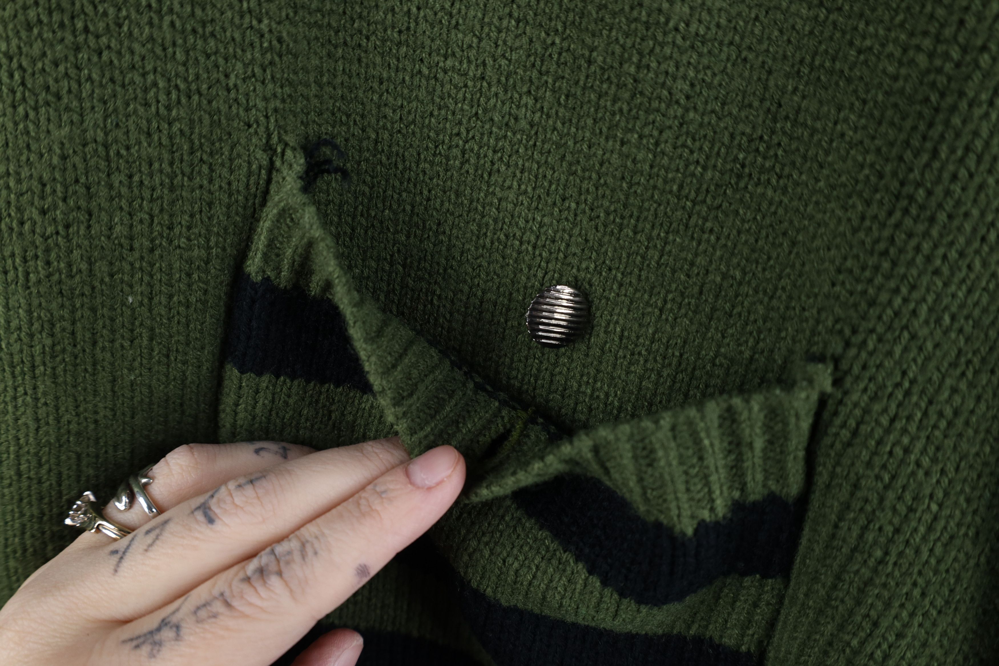 Vintage Vintage 90s Streetwear Zip Mock Neck Knit Pullover Sweater Size 3XL / US 20-22 - 5 Thumbnail