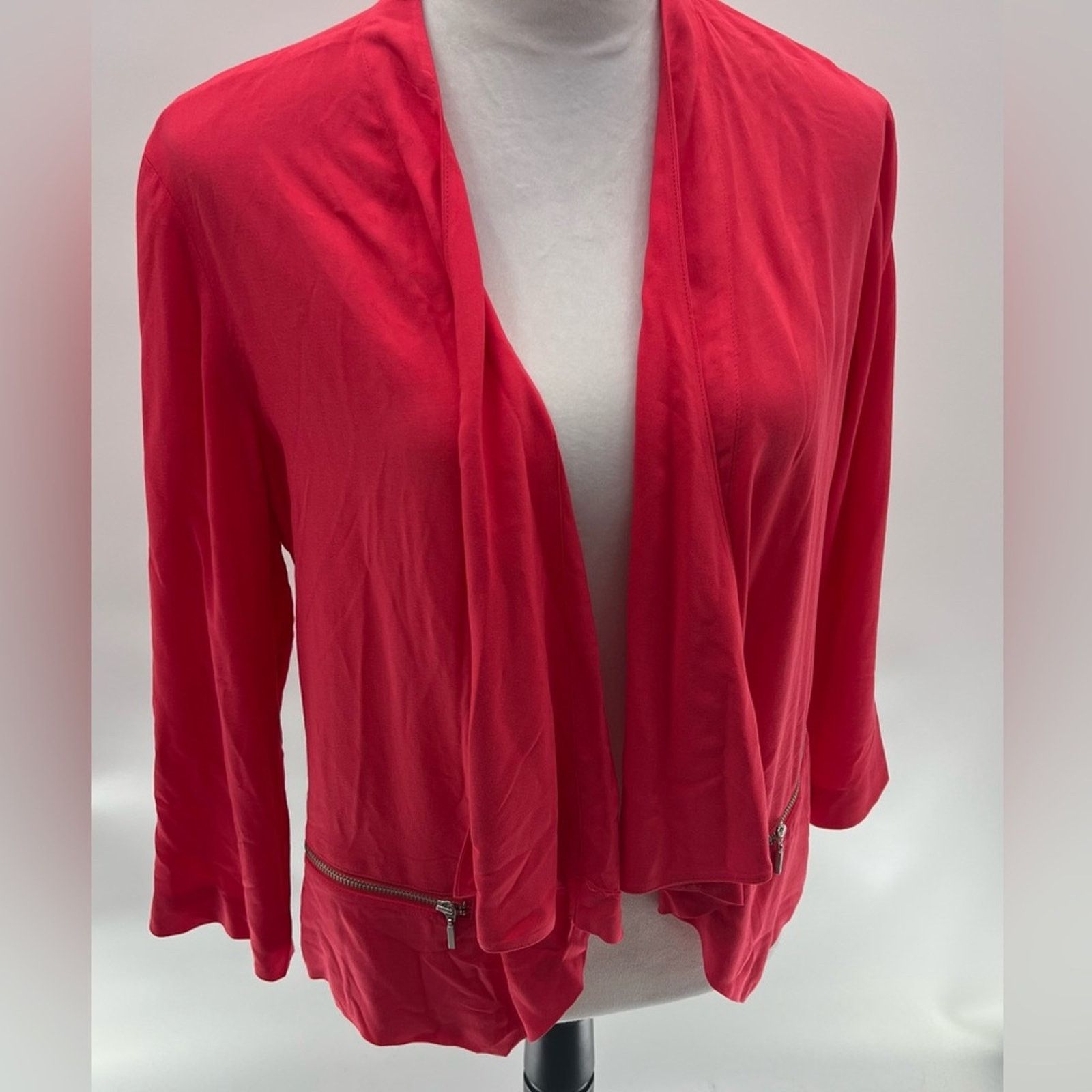 Chicos Chico's Slinky Cardigan Edgy Silhouette Sz 1 (M) Size M / US 6-8 / IT 42-44 - 2 Thumbnail