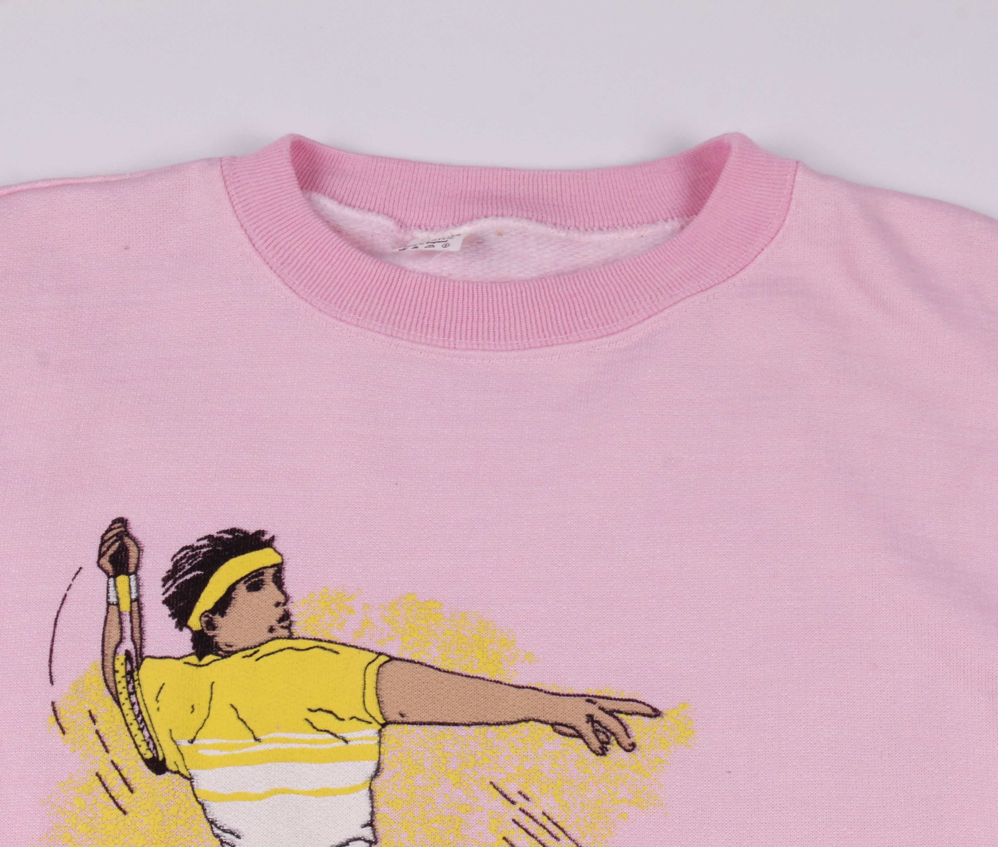 Vintage Vintage 80's Tennis Printed Oversized Sweatshirt Size US XL / EU 56 / 4 - 2 Thumbnail