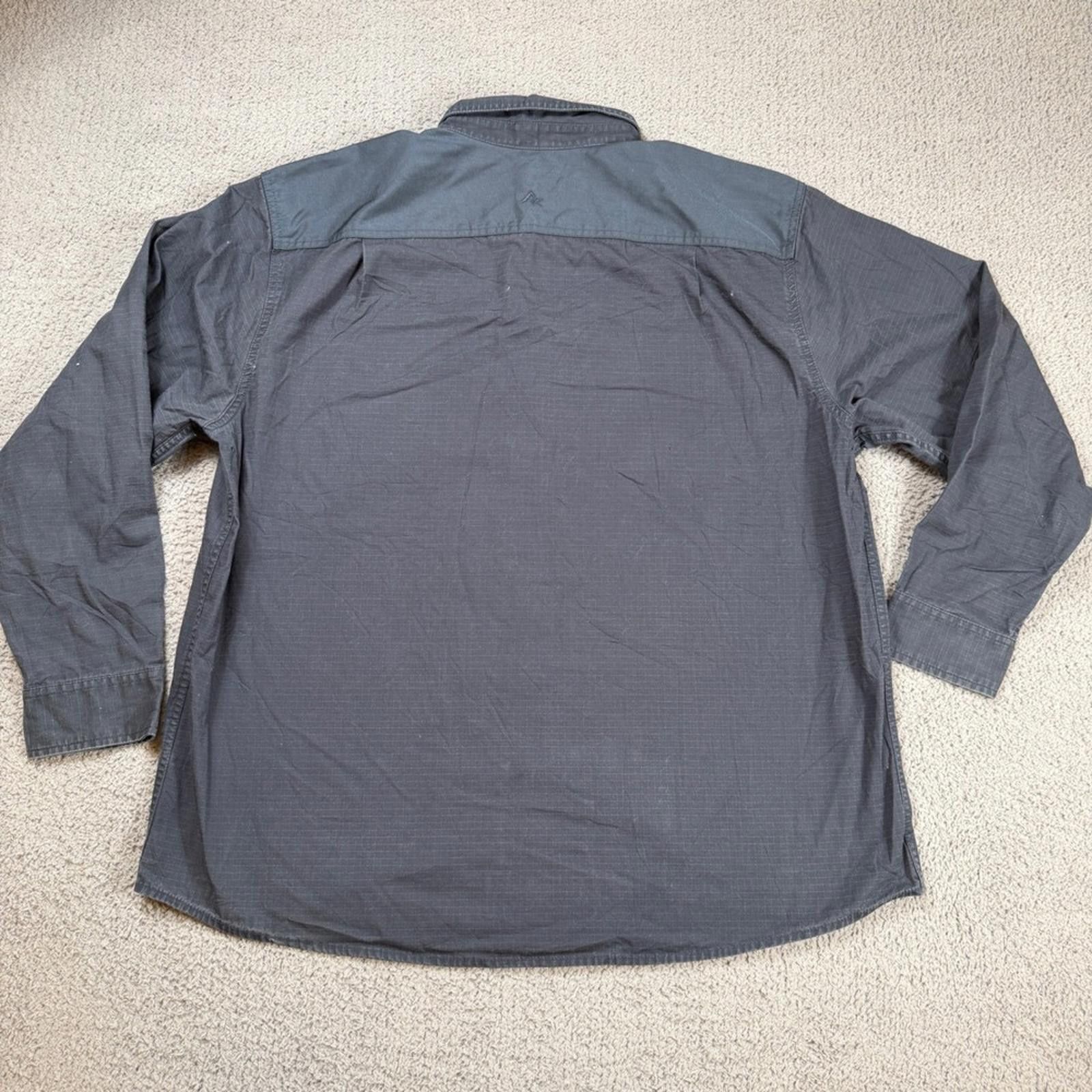 Other Ridgecut Toughwear Men 2XL Gray Ripstop Button Down Shirt Size US XL / EU 56 / 4 - 5 Thumbnail
