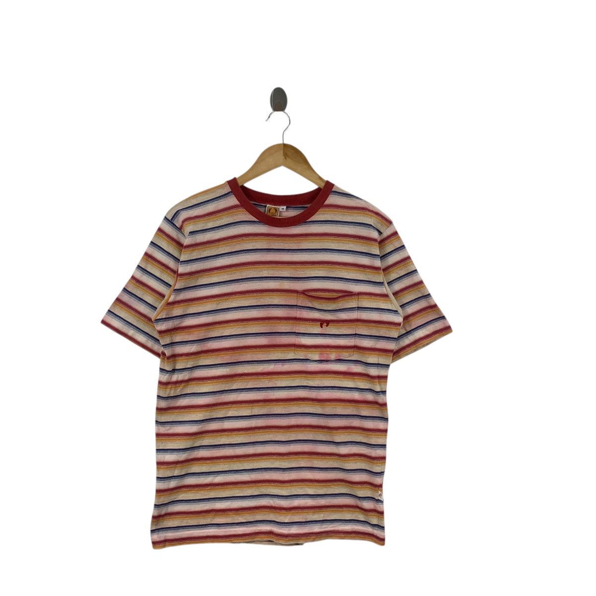 Hang Ten Vintage 90s HANG TEN SURF Made In USA Distress Tee Shirt Size US M / EU 48-50 / 2 - 3 Thumbnail