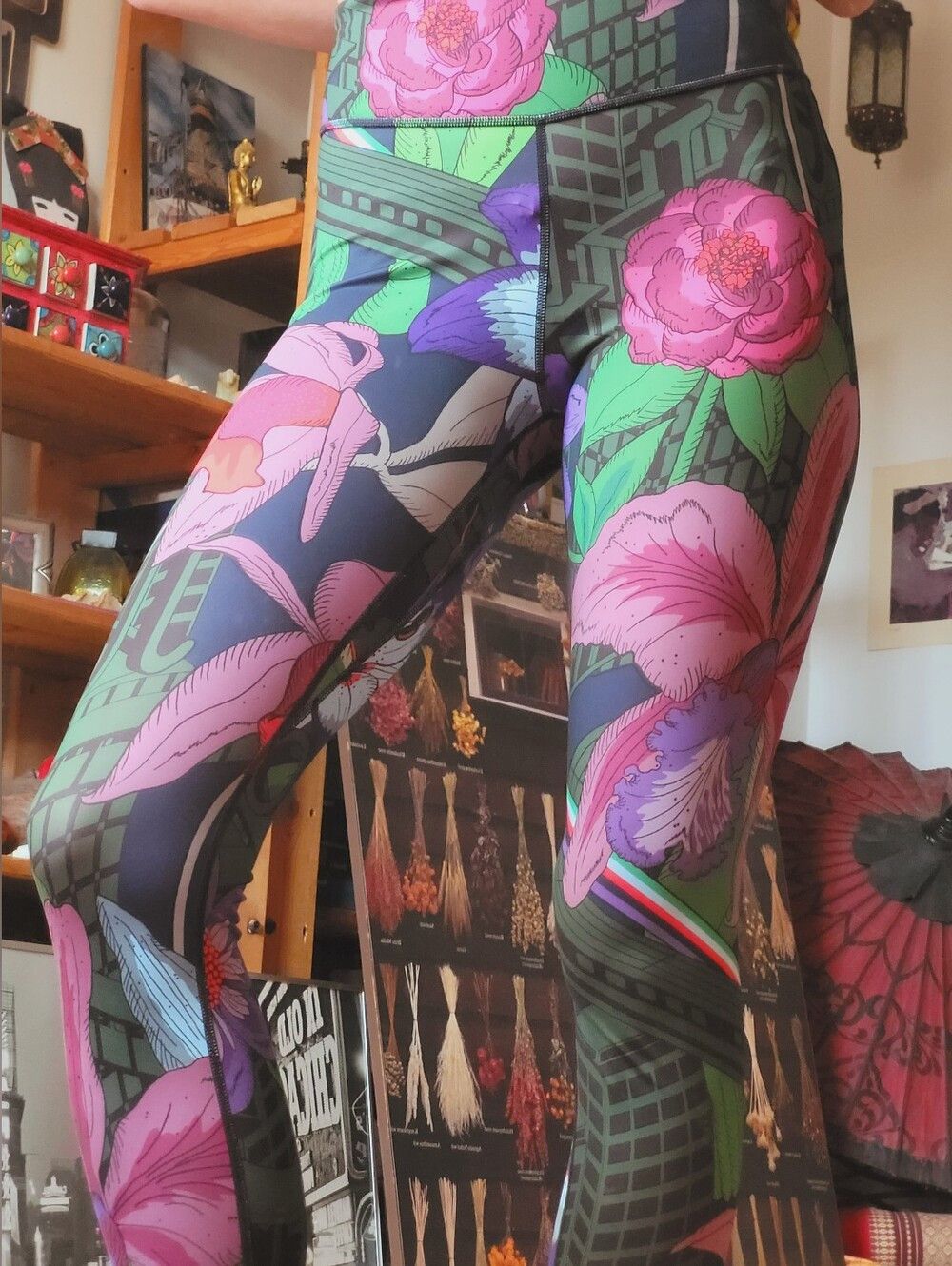 Nike Nike ONE Icon Clash Floral Training Running Legging - S Size 26" / US 2 / IT 38 - 8 Thumbnail