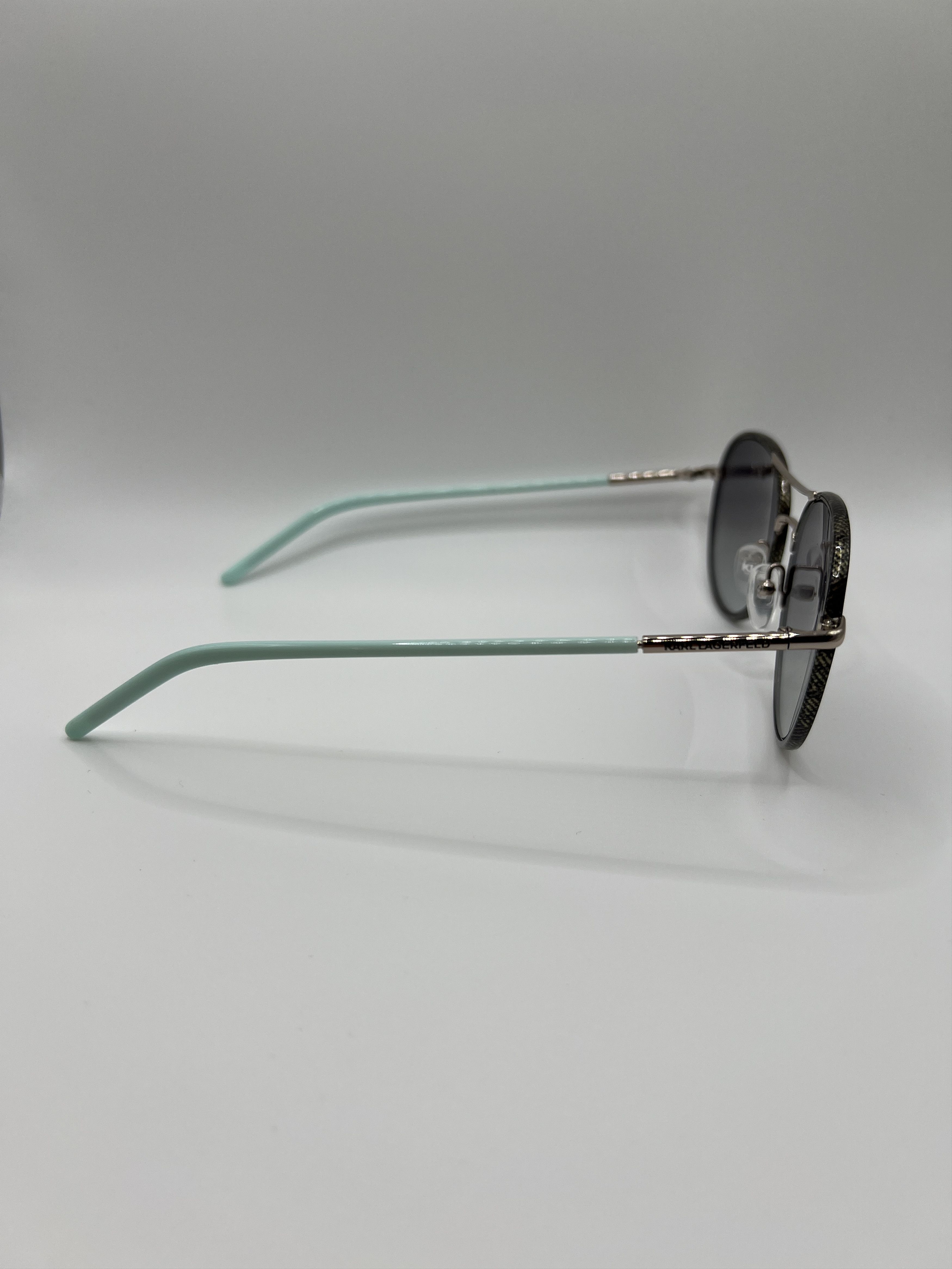 Karl Lagerfeld Karl Lagerfeld KL241S Round Sunglasses Mint Arms Size ONE SIZE - 3 Thumbnail
