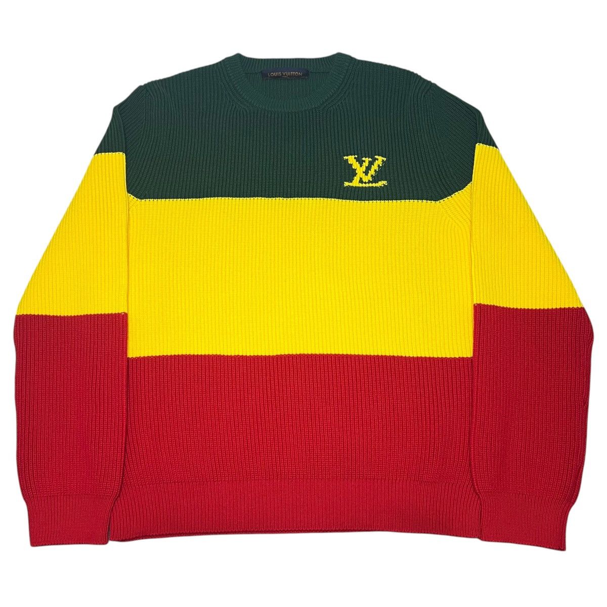 Louis Vuitton LOUIS VUITTON 21SS Virgil Abloh Rastafari Jamaican Sweater Size US L / EU 52-54 / 3 - 1 Thumbnail