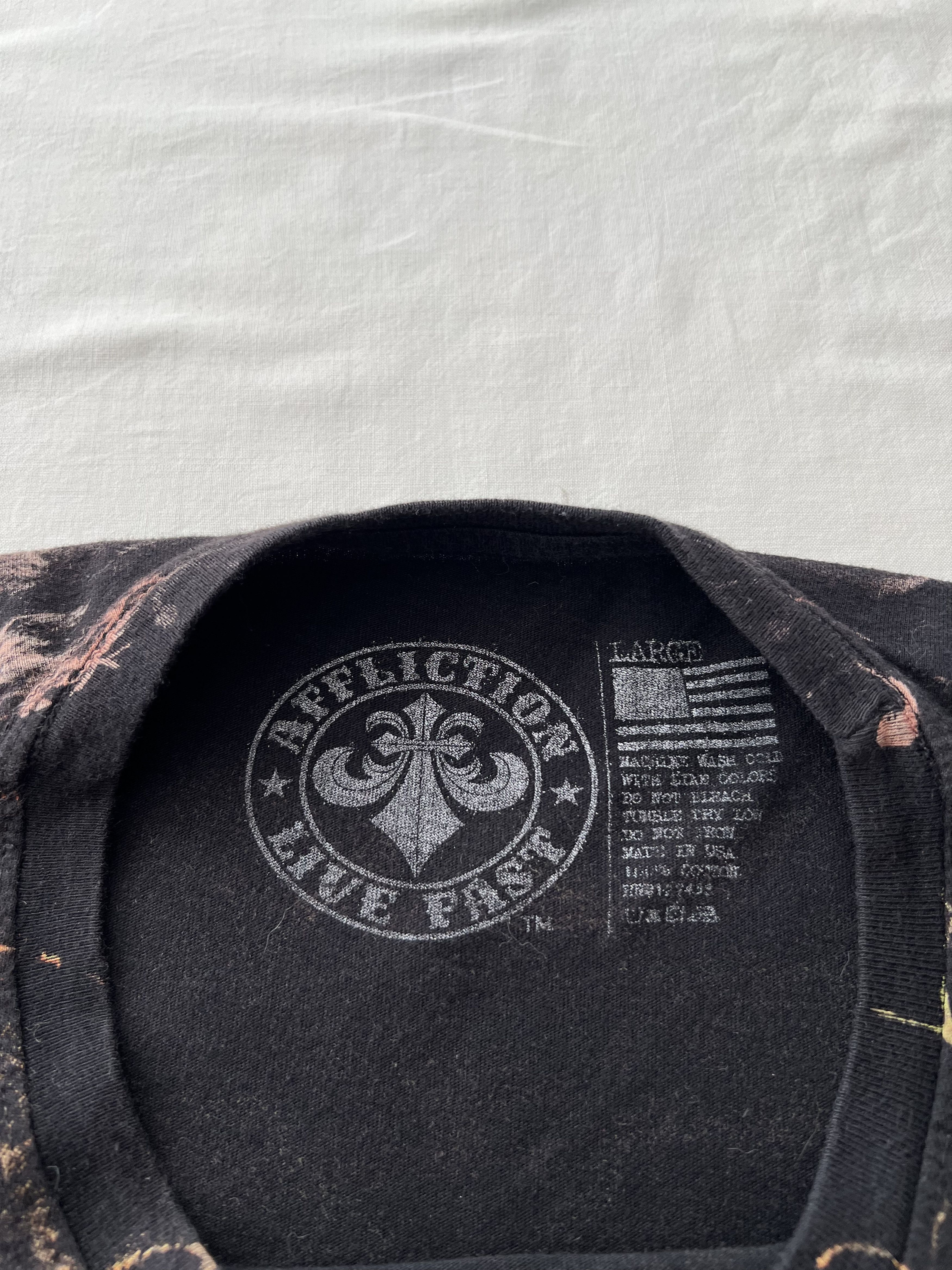 Affliction Vintage Y2k Affliction Skull Demon Gothic Grunge AOP T-shirt Size US L / EU 52-54 / 3 - 14 Thumbnail
