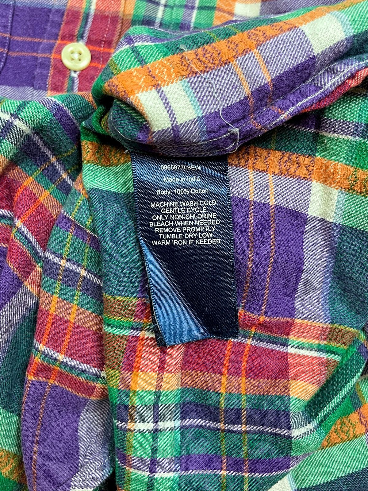 Polo Ralph Lauren × RRL Ralph Lauren × Ralph Lauren Y2K Ralph Lauren Double Pocket Multicolor Plaid Flannel Size US S / EU 44-46 / 1 - 7 Thumbnail