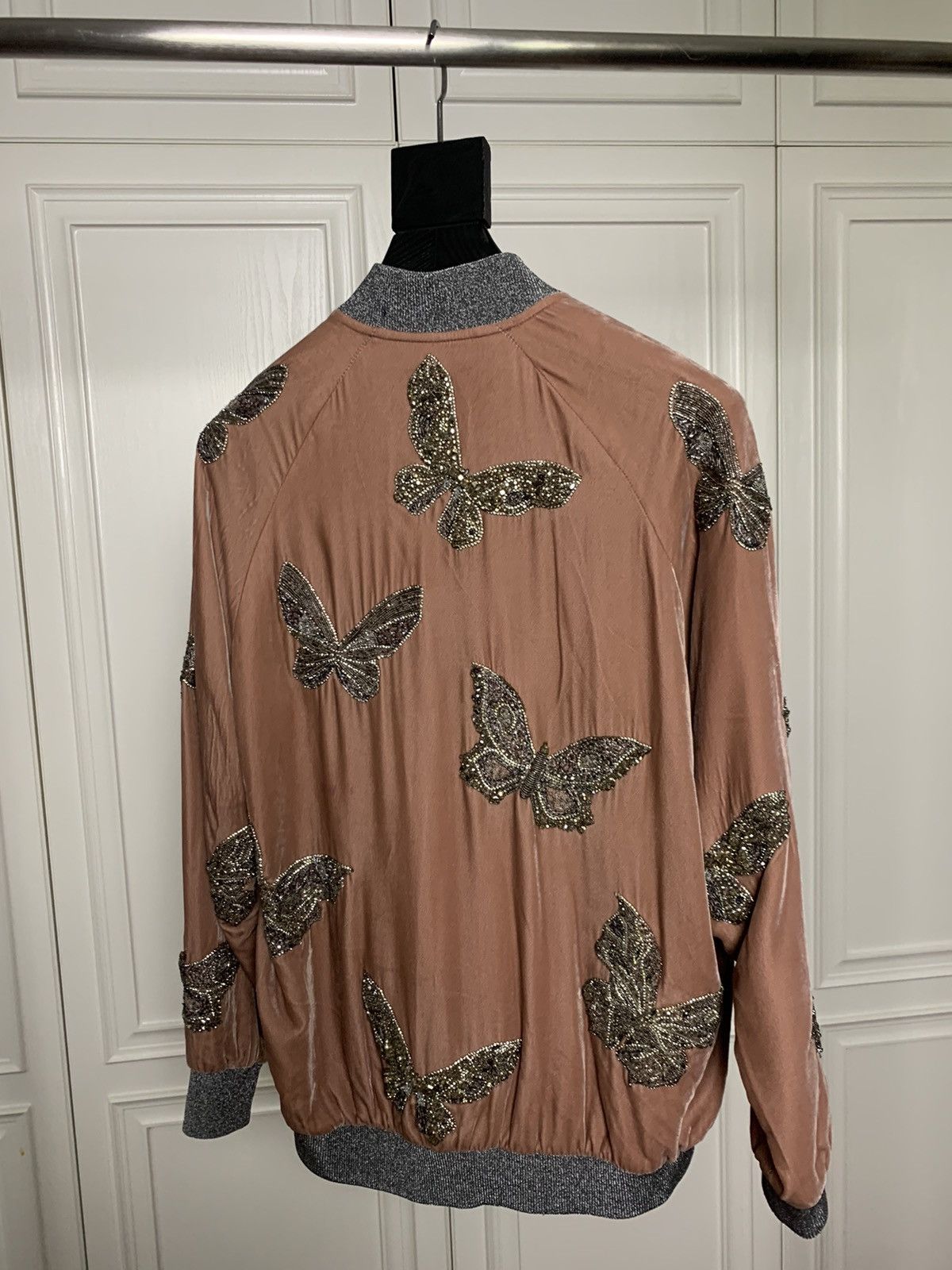 Saint Laurent Paris Saint Laurent 2016SS Butterfly Embroidered bomber jacket Size US XS / EU 42 / 0 - 4 Thumbnail