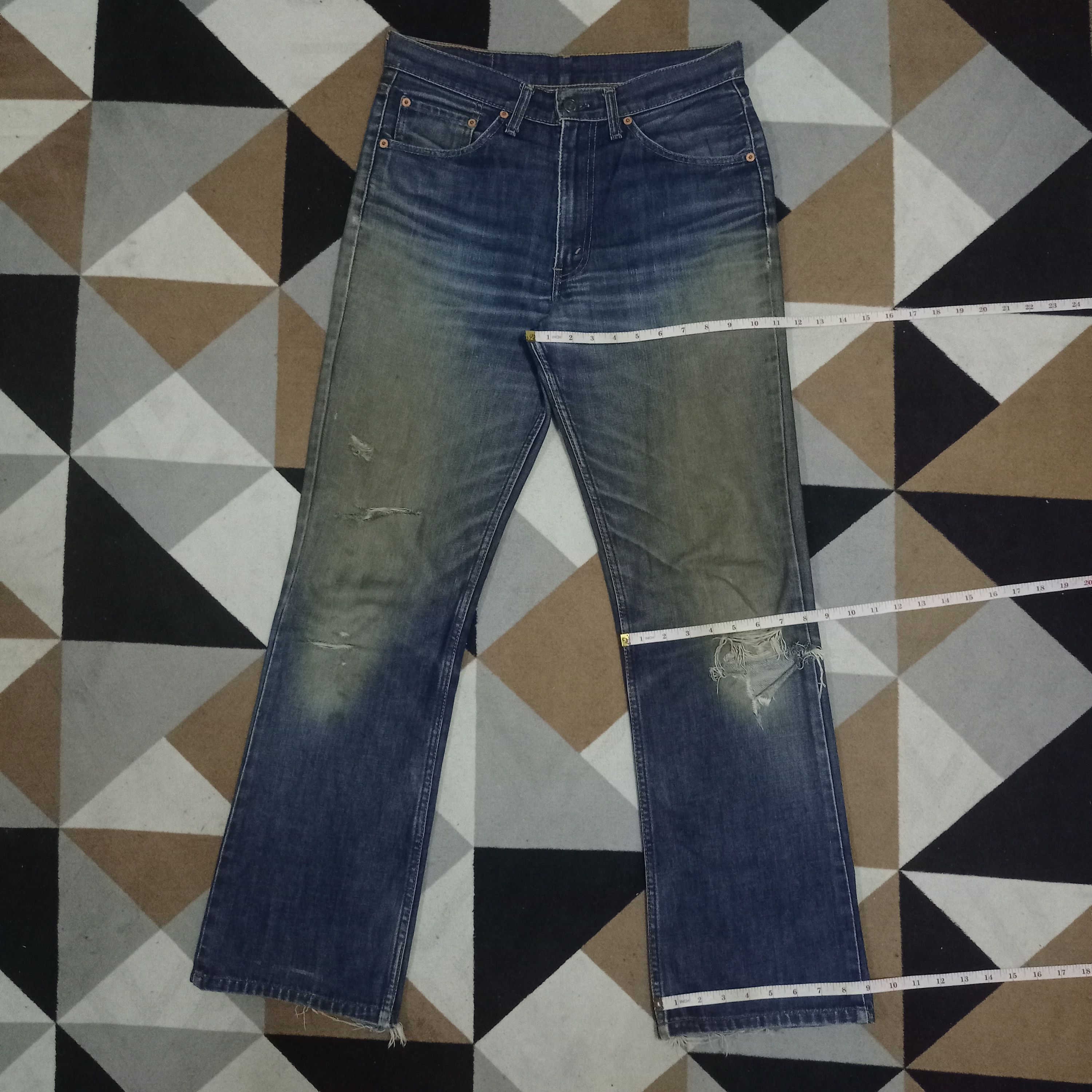 Levi's × Levi's Vintage Clothing Vintage 90s Levis 517 Mudwash Distressed Flare Jeans 31x31 Size US 31 - 12 Thumbnail