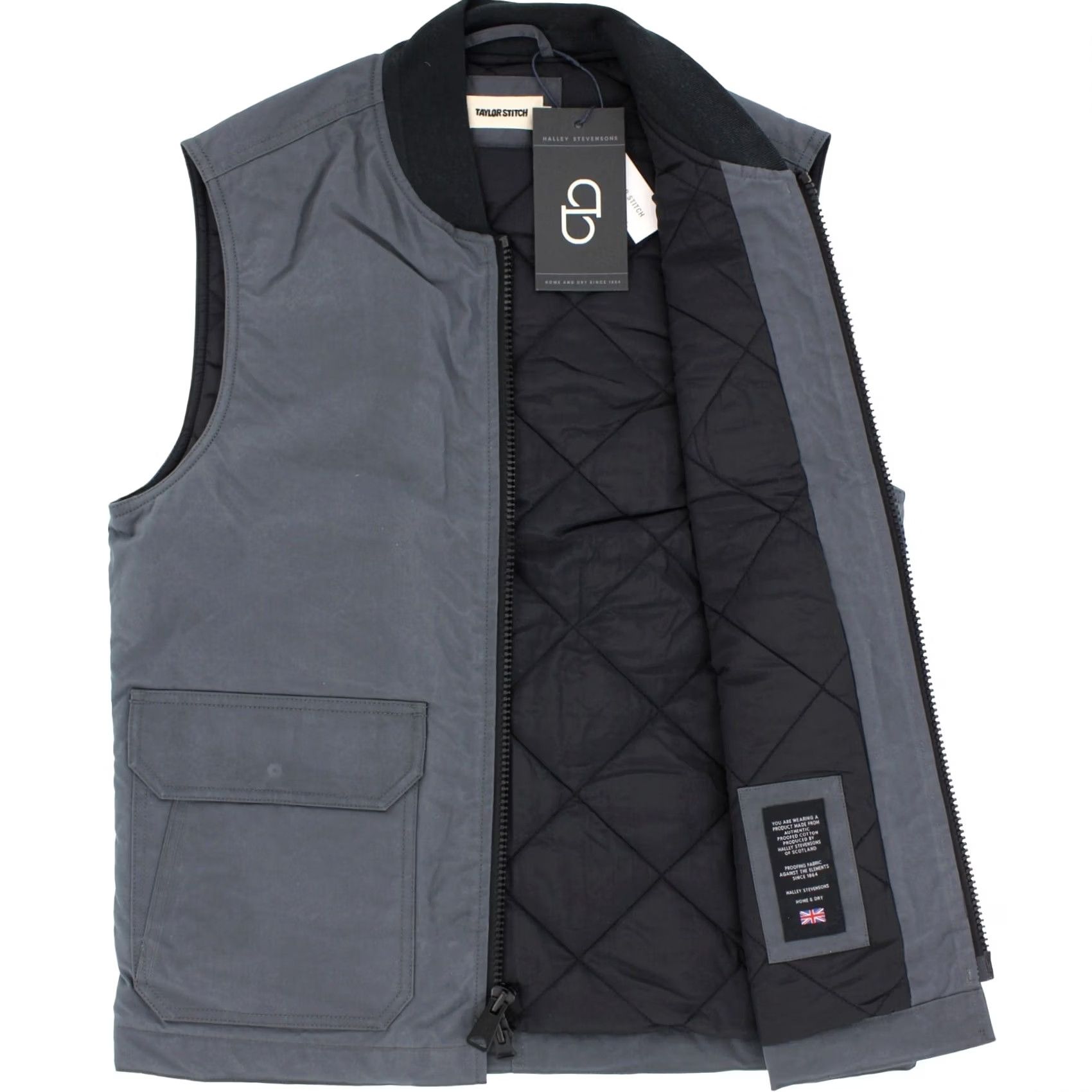 Taylor Stitch Taylor Stitch Men's Anchorage Vest 100% Organic Cotton Dry Wax Weatherproof Vest Blue XS? Size US S / EU 44-46 / 1 - 3 Thumbnail