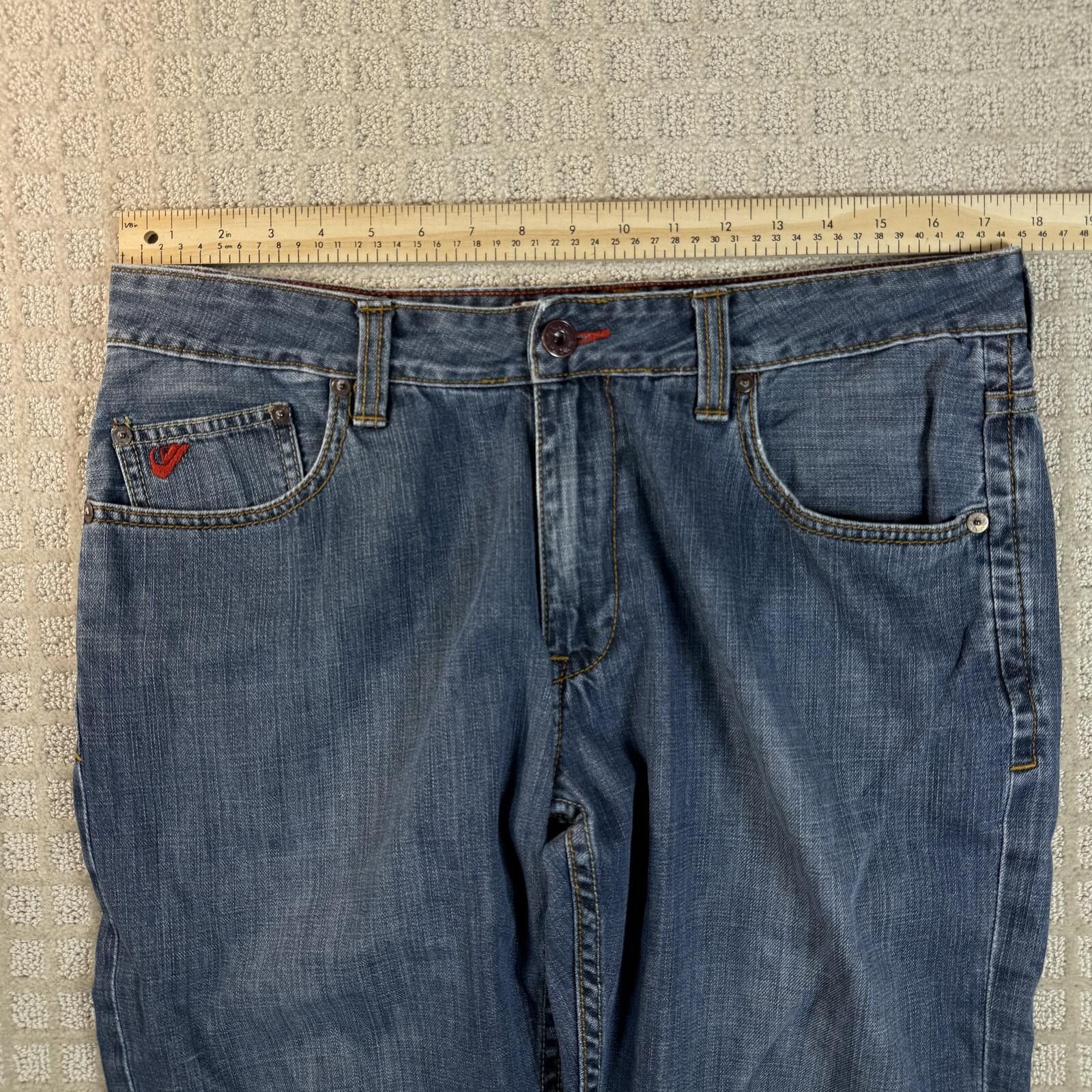 Quiksilver Y2K Quiksilver Quik Jean Denim Jeans 35x29 Regular Fit Size US 35 - 3 Thumbnail