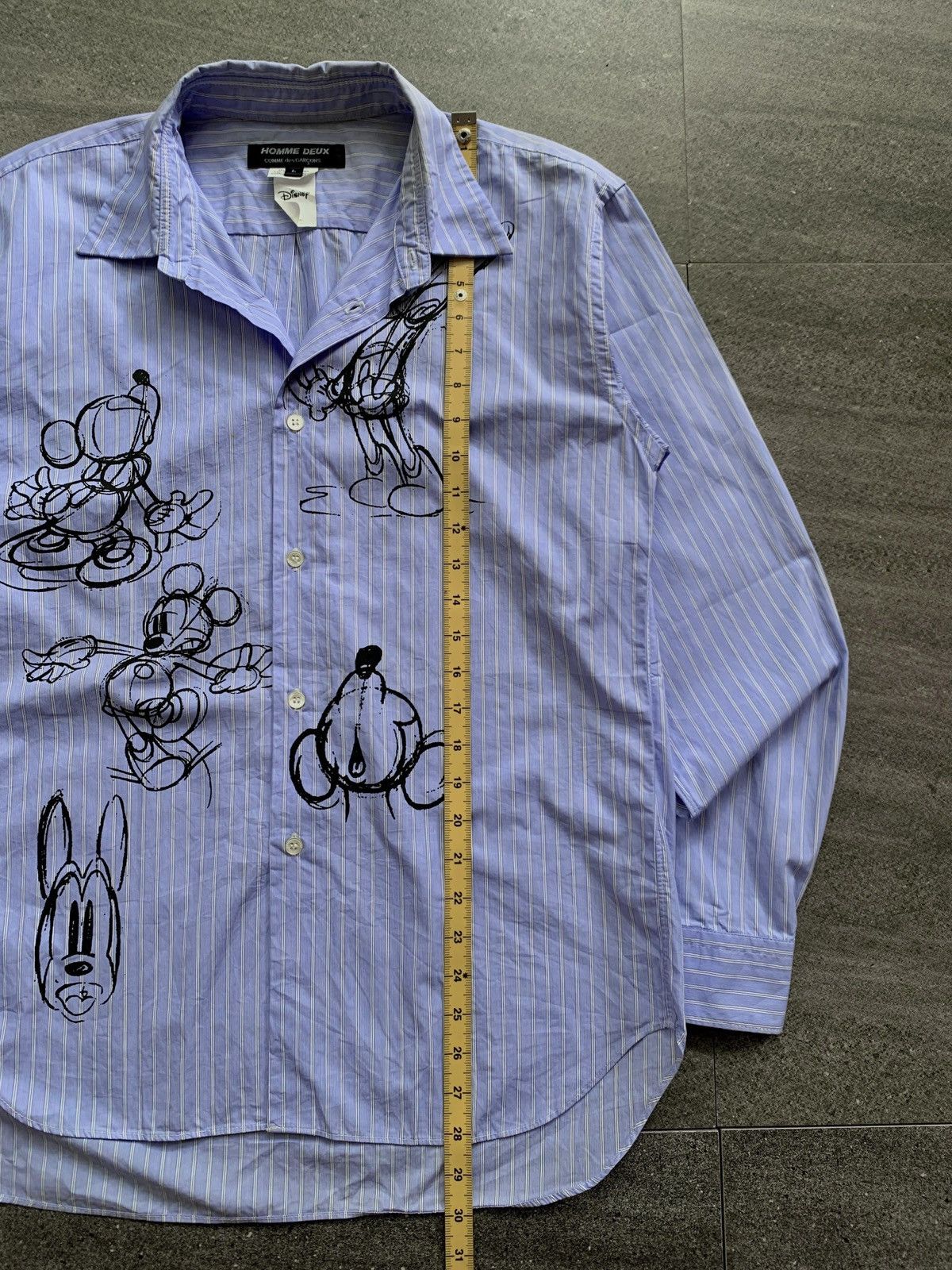 Comme des Garcons Homme Deux FREE TAX! Disney Mickey Mouse Collabs Ls Shirt Size US M / EU 48-50 / 2 - 10 Thumbnail