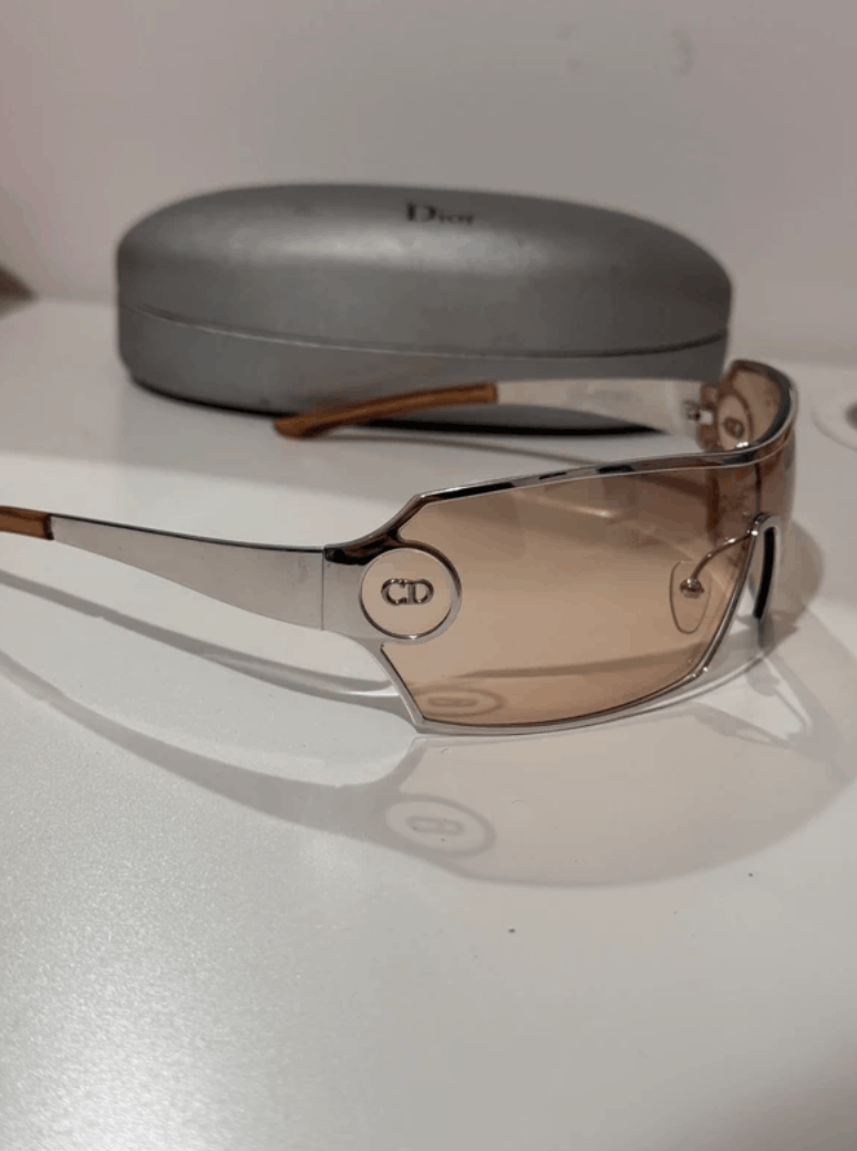 Dior DIOR Sunglasses DIORGO Wrap Shield Mask Ski Galliano Size ONE SIZE - 4 Thumbnail