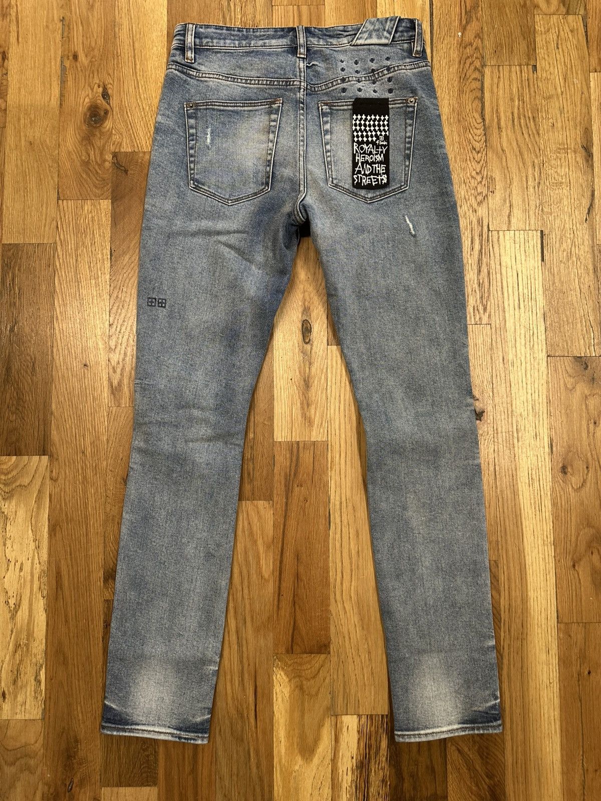 Ksubi Ksubi Knee Rip Plain Blue Denim Jeans Size 30 Size US 30 / EU 46 - 2 Thumbnail