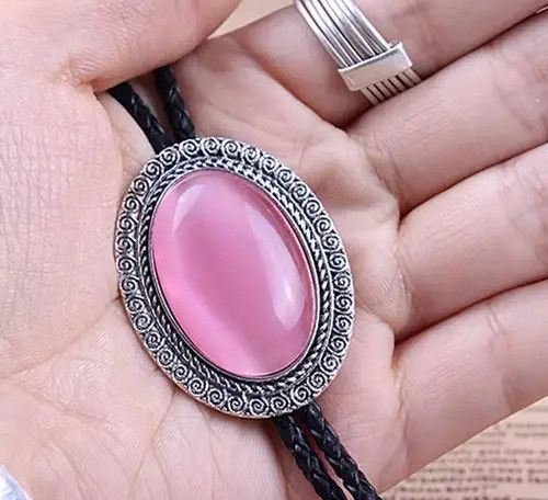 Cowboy Equipment Kihara x Ahata Lucky Charm Agate Gem Pendant Bolo Tie Size ONE SIZE - 6 Thumbnail