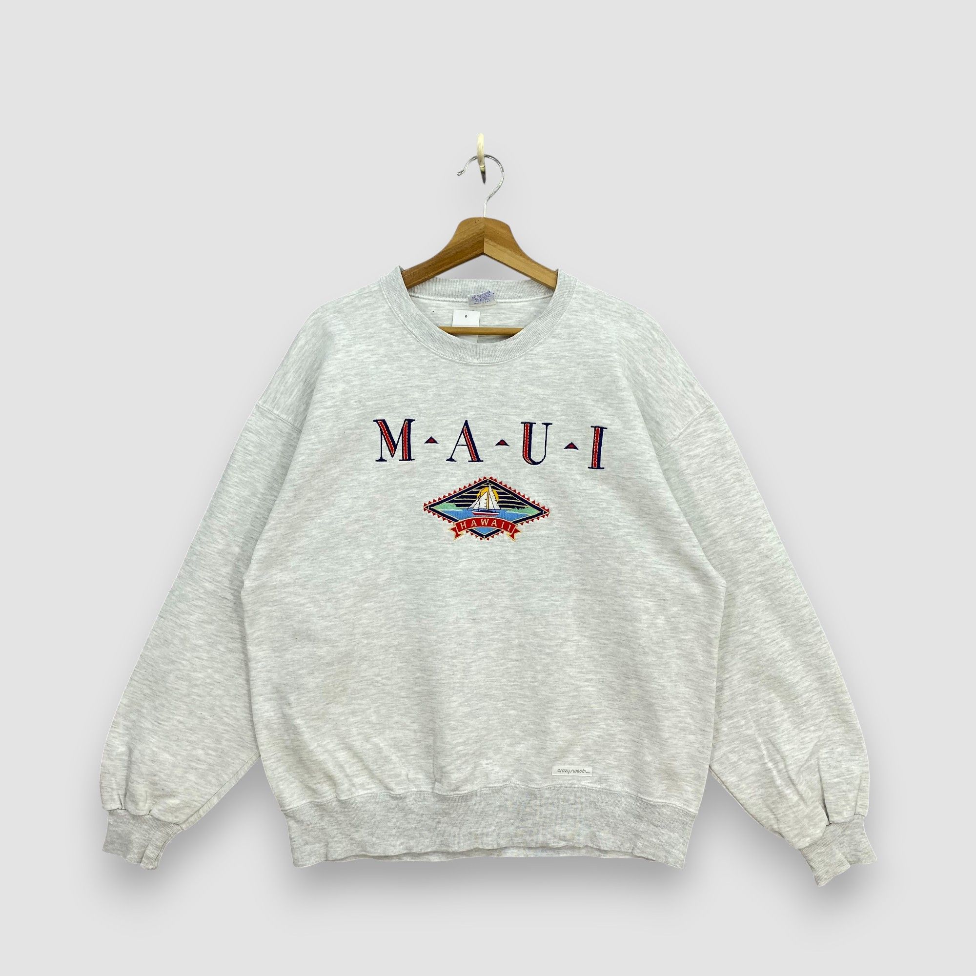 Vintage Vintage 90s Crazy Shirt Maui Hawaii Jumper Sailboat Sweater Size US L / EU 52-54 / 3 - 1 Thumbnail