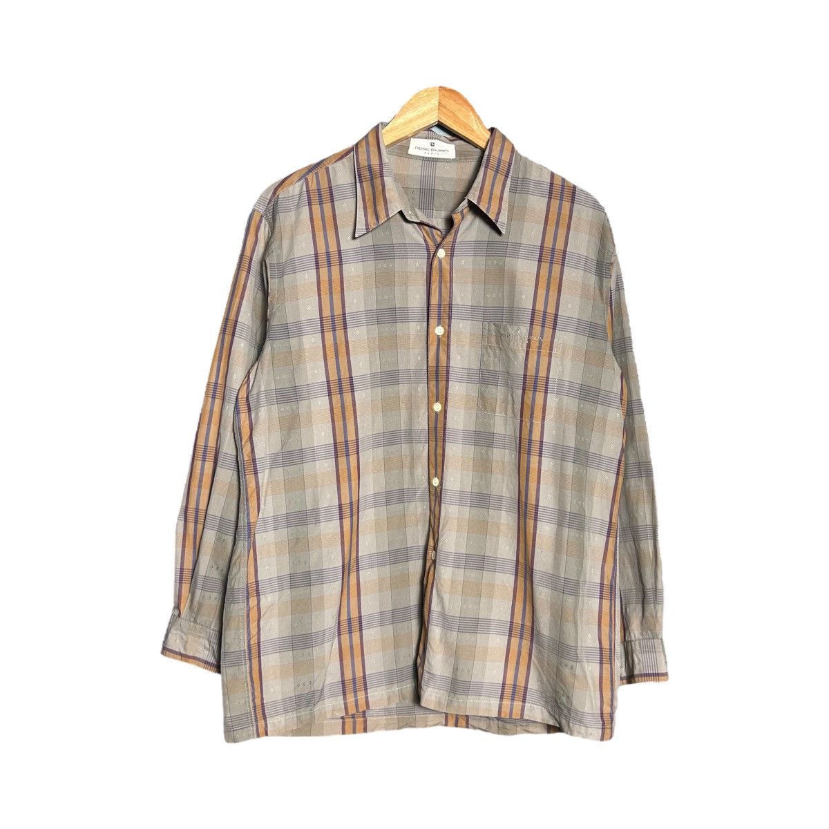 Pierre Balmain × Vintage Vintage Pierre Balmain Button Up Shirt Size US L / EU 52-54 / 3 - 1 Thumbnail