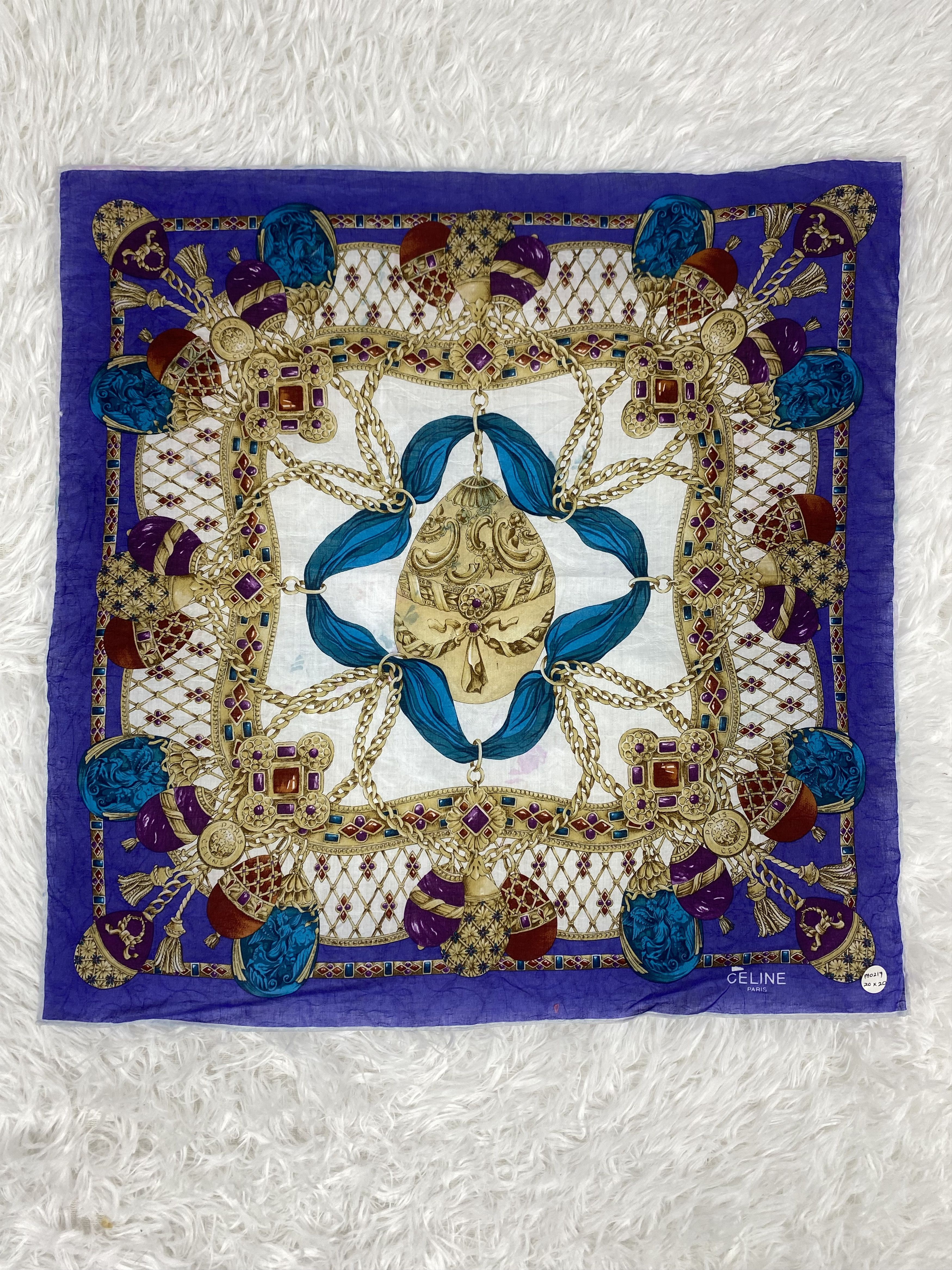 Celine Vintage Celine Handkerchief Neckerchief PH0217 Size ONE SIZE - 3 Thumbnail