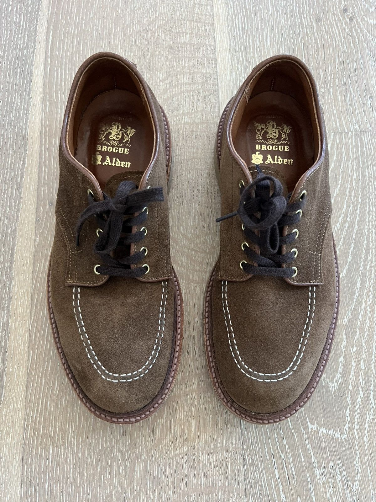 Alden Alden x Brogue Gaka Mocc Toe Blucher Size US 7 / EU 40 - 2 Thumbnail