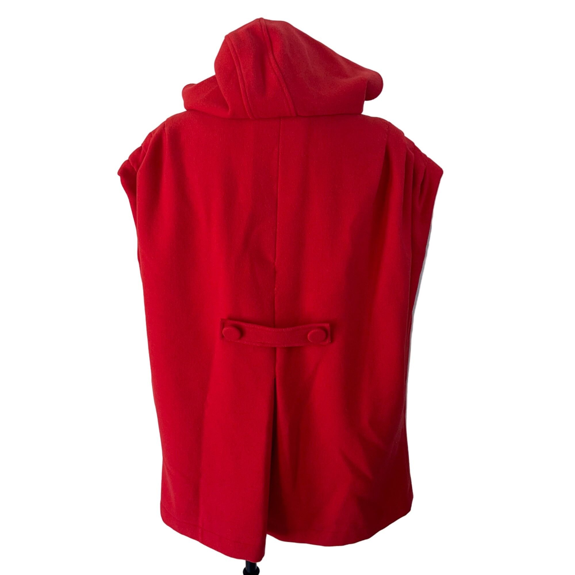 Other Viva Violet Womens Jacket Size Large Red Hooded Cape Pockets Size L / US 10 / IT 46 - 8 Thumbnail