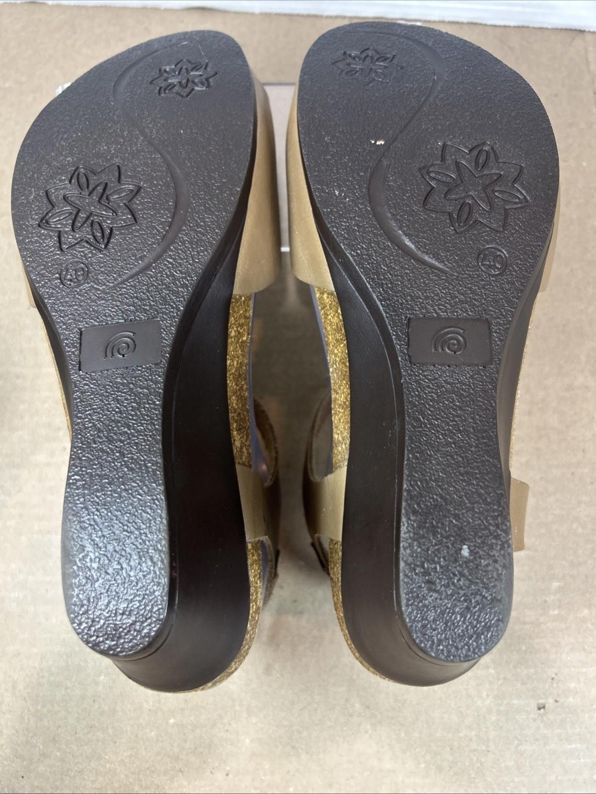 Designer PEDRO INIESTA Tan Leather Sandals Shoes Spain Sz 10M Women Size US 10 / IT 40 - 6 Thumbnail