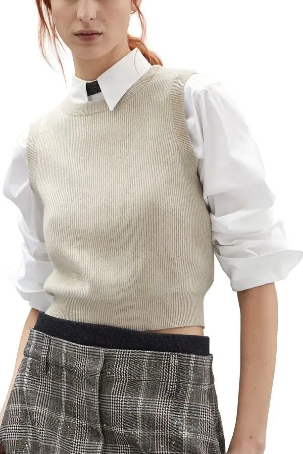 Brunello Cucinelli o1y0725 Mini Skirt in Multicolor Size 28" / US 6 / IT 42 - 2 Thumbnail