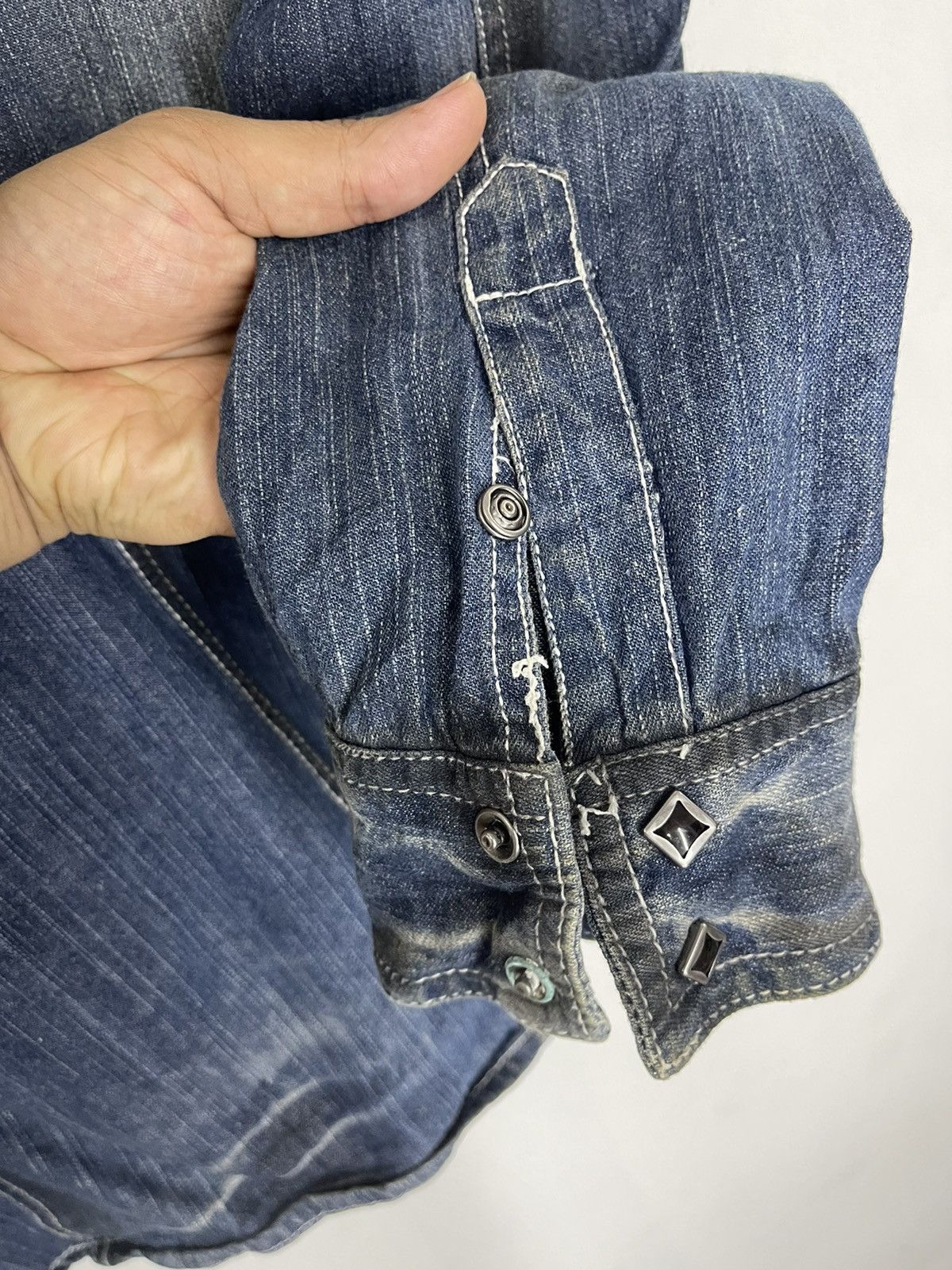 In The Attic RARE🔥 BLUE INDIGO IN THE ATTIC RANCHWEAR WESTERN Size US M / EU 48-50 / 2 - 7 Thumbnail