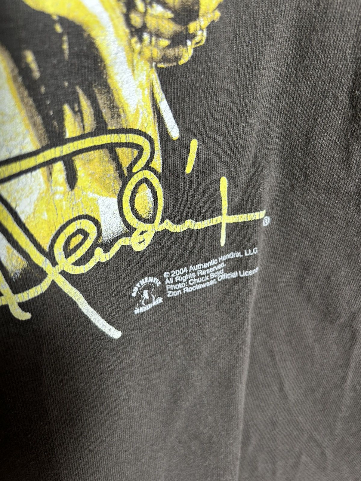 Jimi Hendrix Vintage 2004 Jimi Hendrix light brown t shirt Size US M / EU 48-50 / 2 - 4 Thumbnail