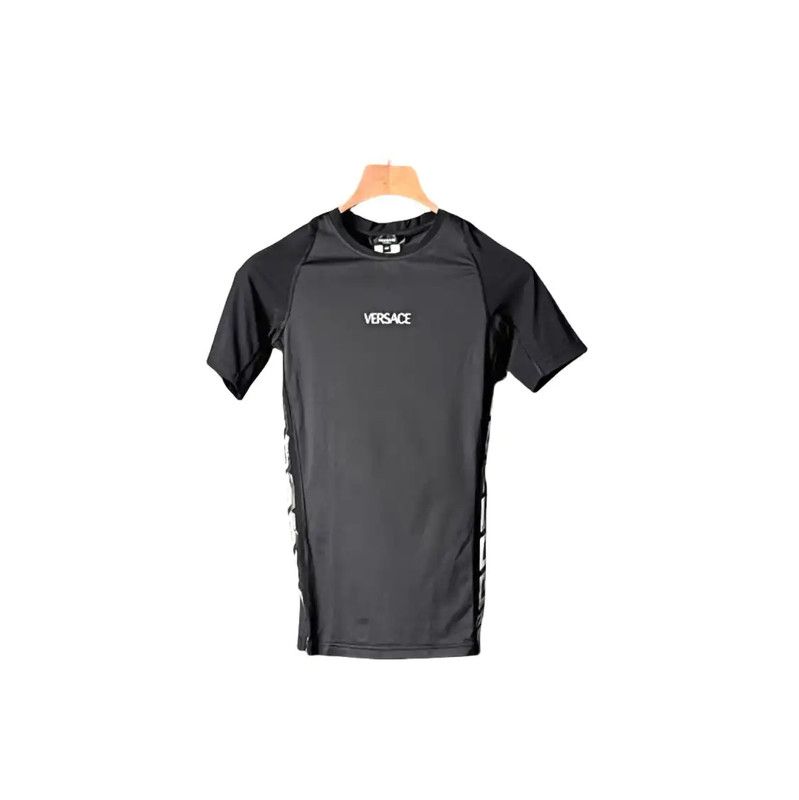 Versace Versace Black Logo Short Sleeve Tee 0089 Size US S / EU 44-46 / 1 - 1 Thumbnail