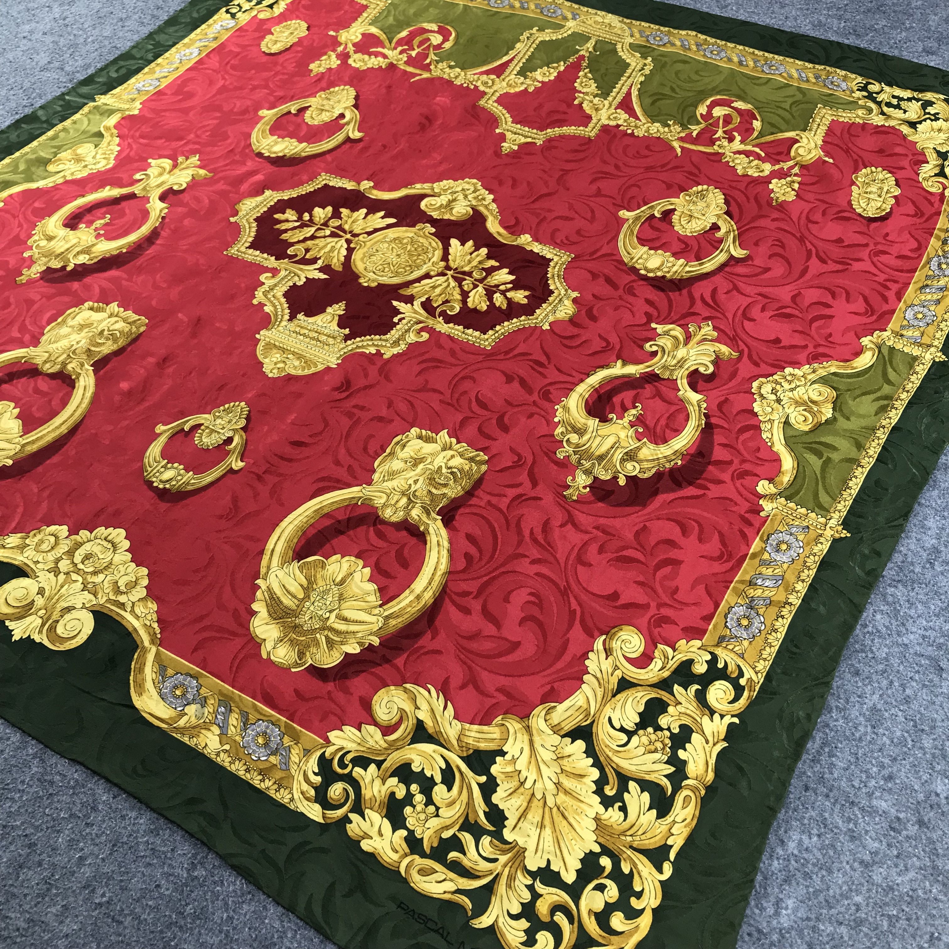 Vintage Vintage Pascal Morabito Luxury Silk Scarf M122 Size ONE SIZE - 4 Thumbnail