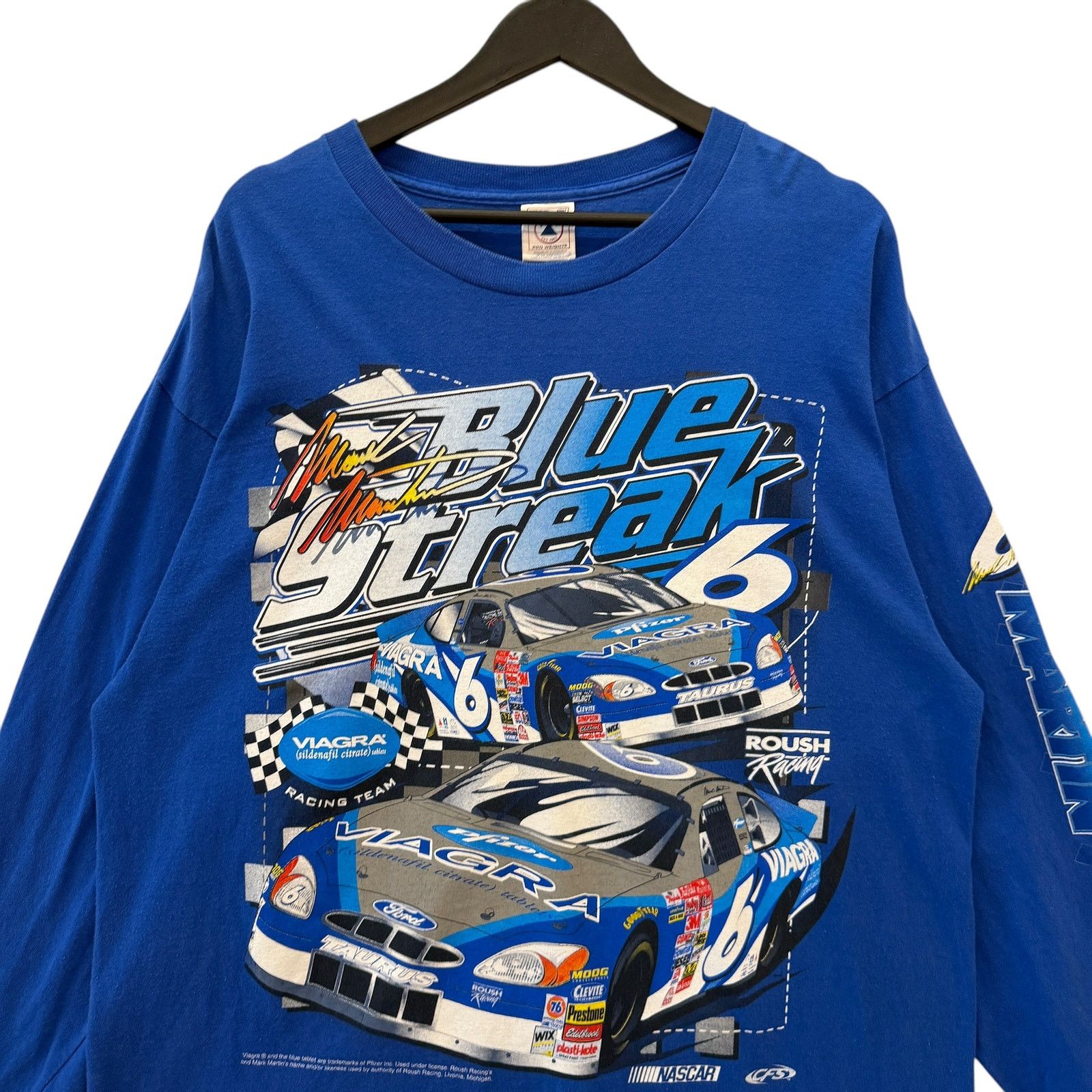 Delta Vintage Mark Martin #6 Viagra Sponsor NASCAR Long Sleeve XL Size US XL / EU 56 / 4 - 2 Thumbnail