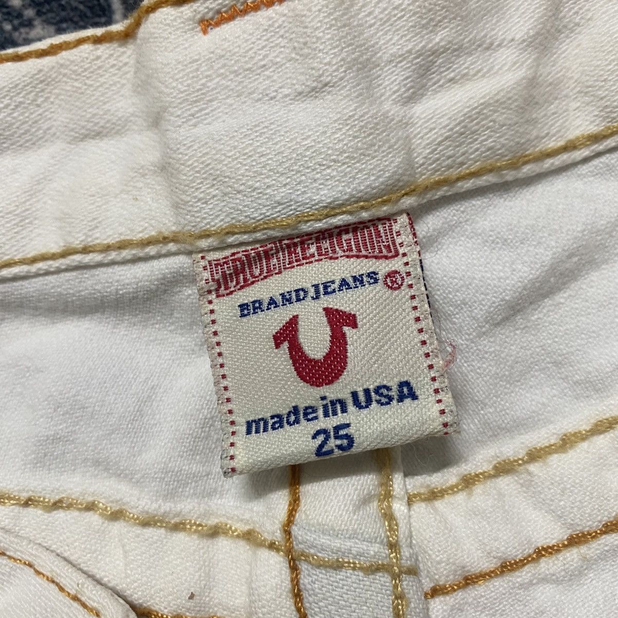 True Religion True Religion Off White Denim Flare Jeans Size 26" / US 2 / IT 38 - 20 Thumbnail