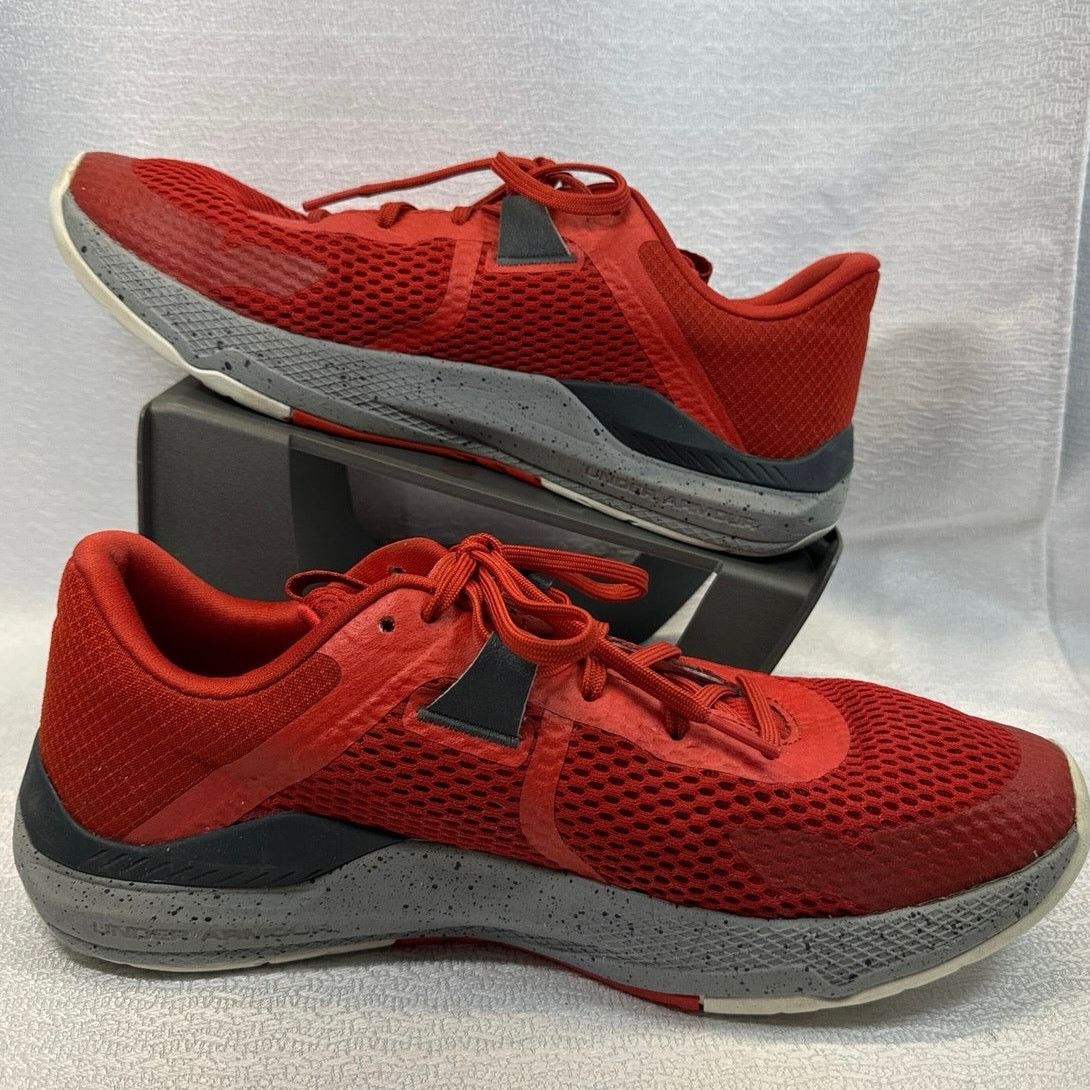 Under Armour UNDER ARMOUR x UFC Project Rock BSR Red Sneakers men sz 11 Size US 11 / EU 44 - 2 Thumbnail