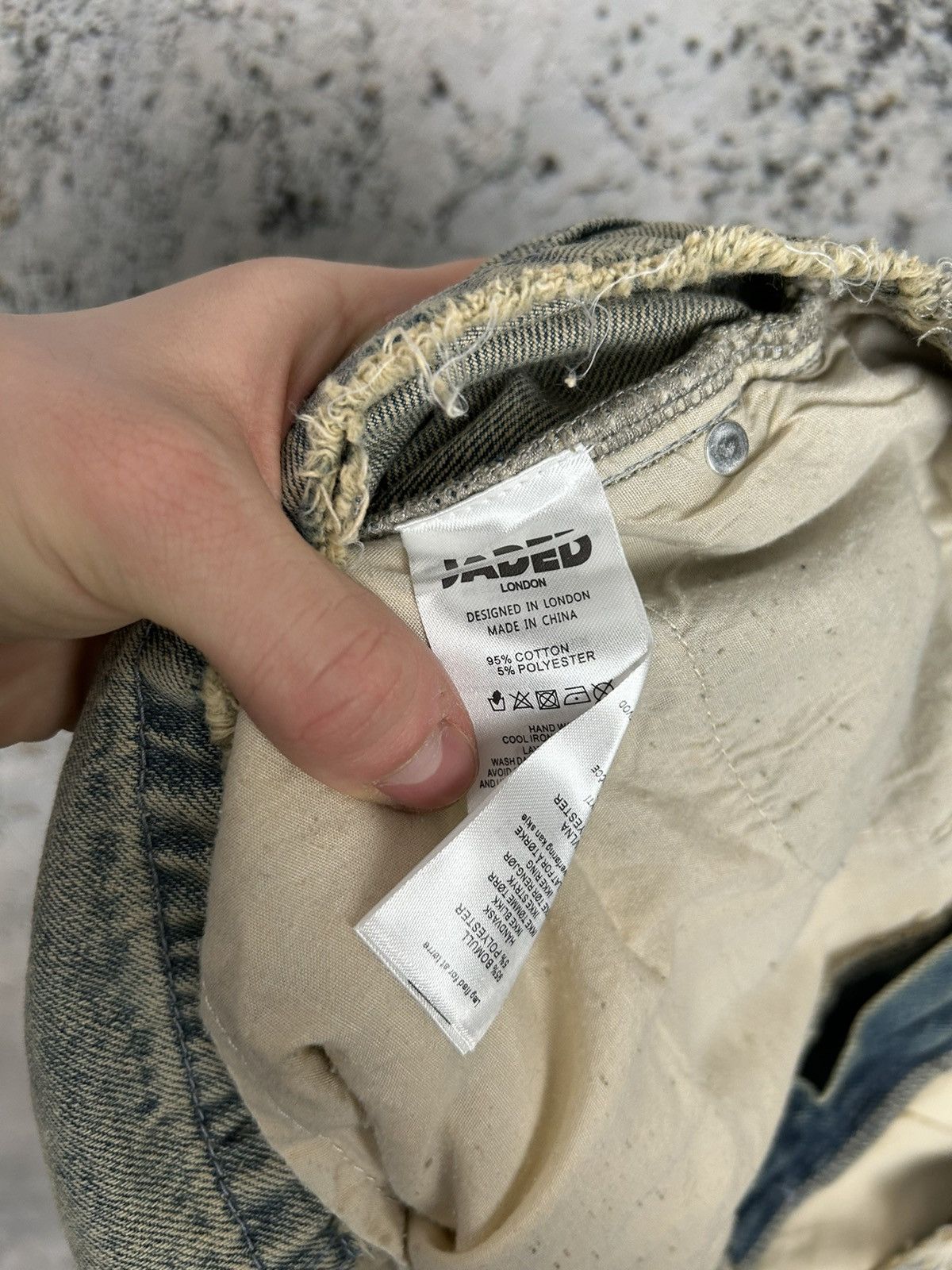 Jaded London Jaded London Extreme Slashed Loose Fit Jeans Denim Hype Y2K Size US 34 / EU 50 - 9 Thumbnail