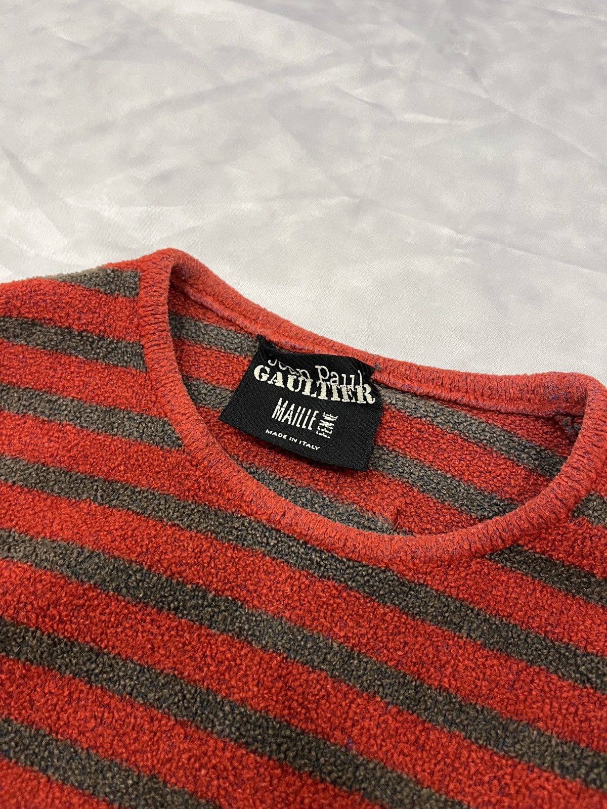 Jean Paul Gaultier Jean Paul Gaultier Maille Striped Knit Longsleeve Size S / US 4 / IT 40 - 4 Thumbnail