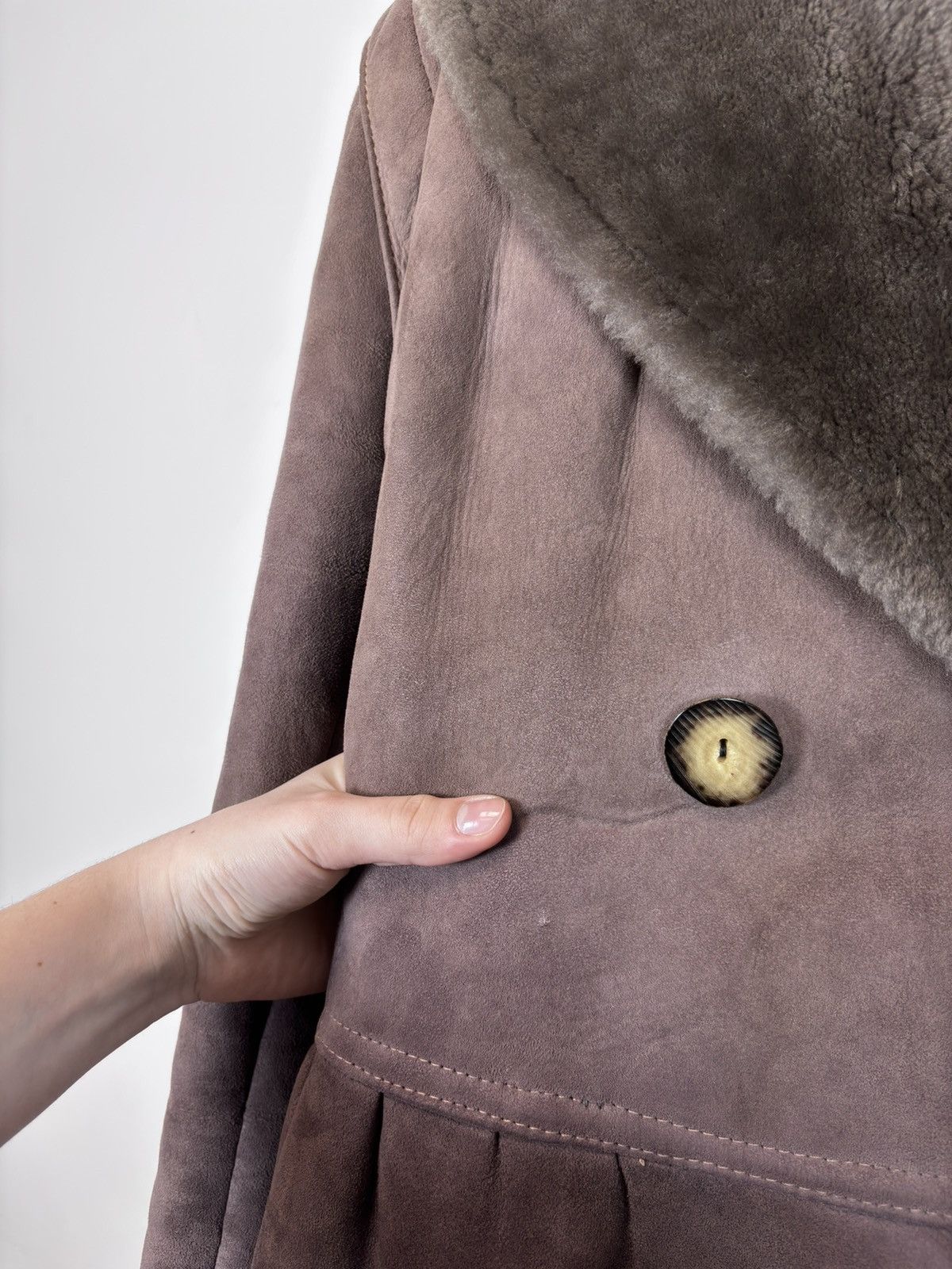 Sawyer of Napa Vintage Sawyer Of Napa Women’s Shearling Sheepskin Coat Size XL / US 12-14 / IT 48-50 - 12 Thumbnail