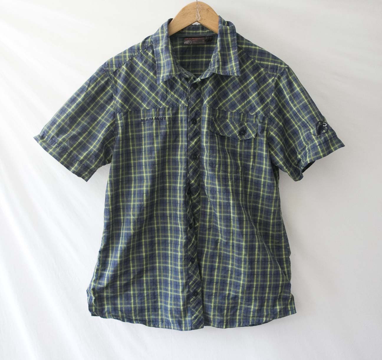 Mammut Mammut Shirt Short Sleeve Size M Plaid Blue/ Green Size US M / EU 48-50 / 2 - 1 Thumbnail